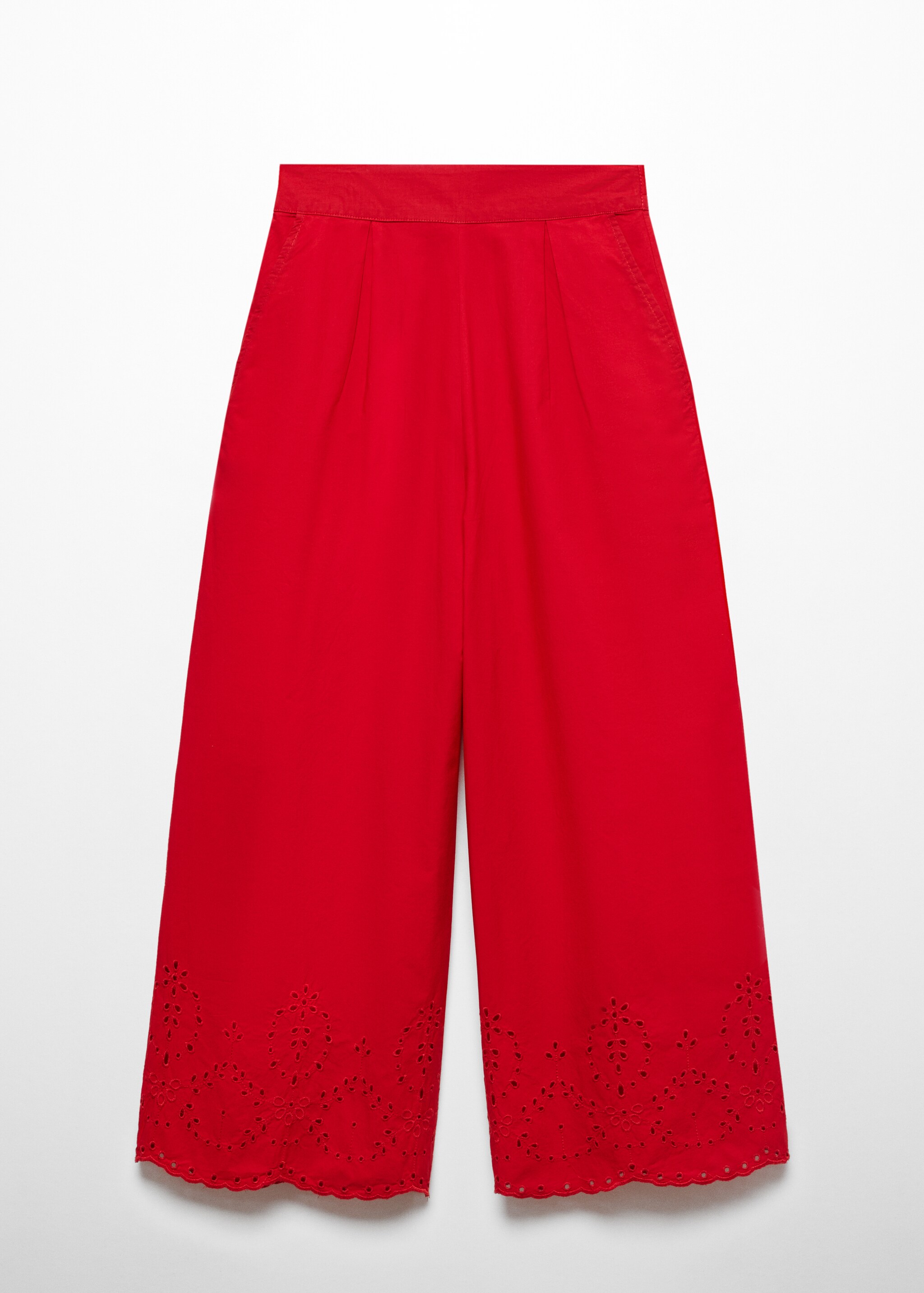 Embroidered culotte pants - Article without model