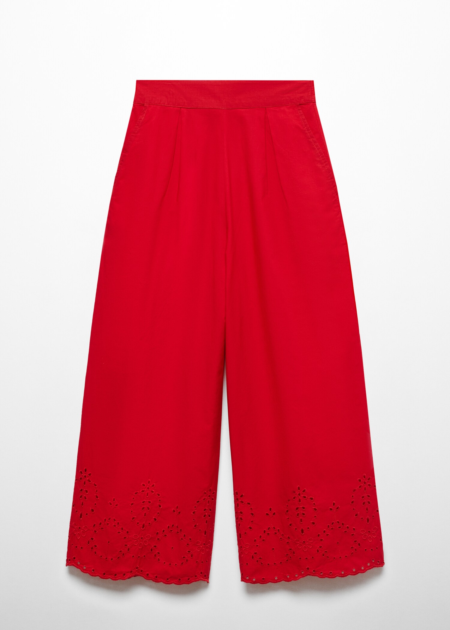 Embroidered culotte pants - Article without model