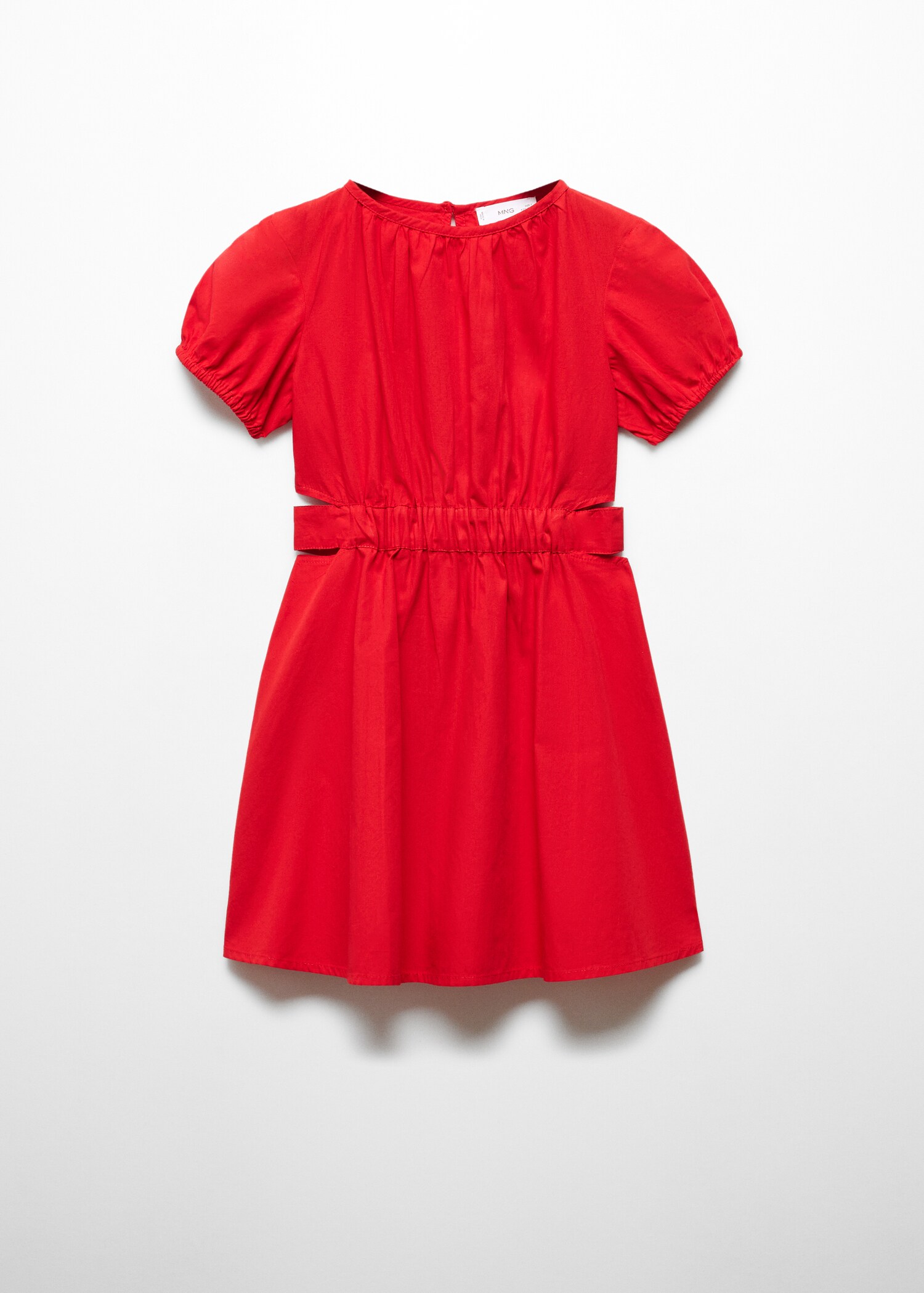 Gerafftes Kleid mit Zierausschnitt - Artikel ohne Model