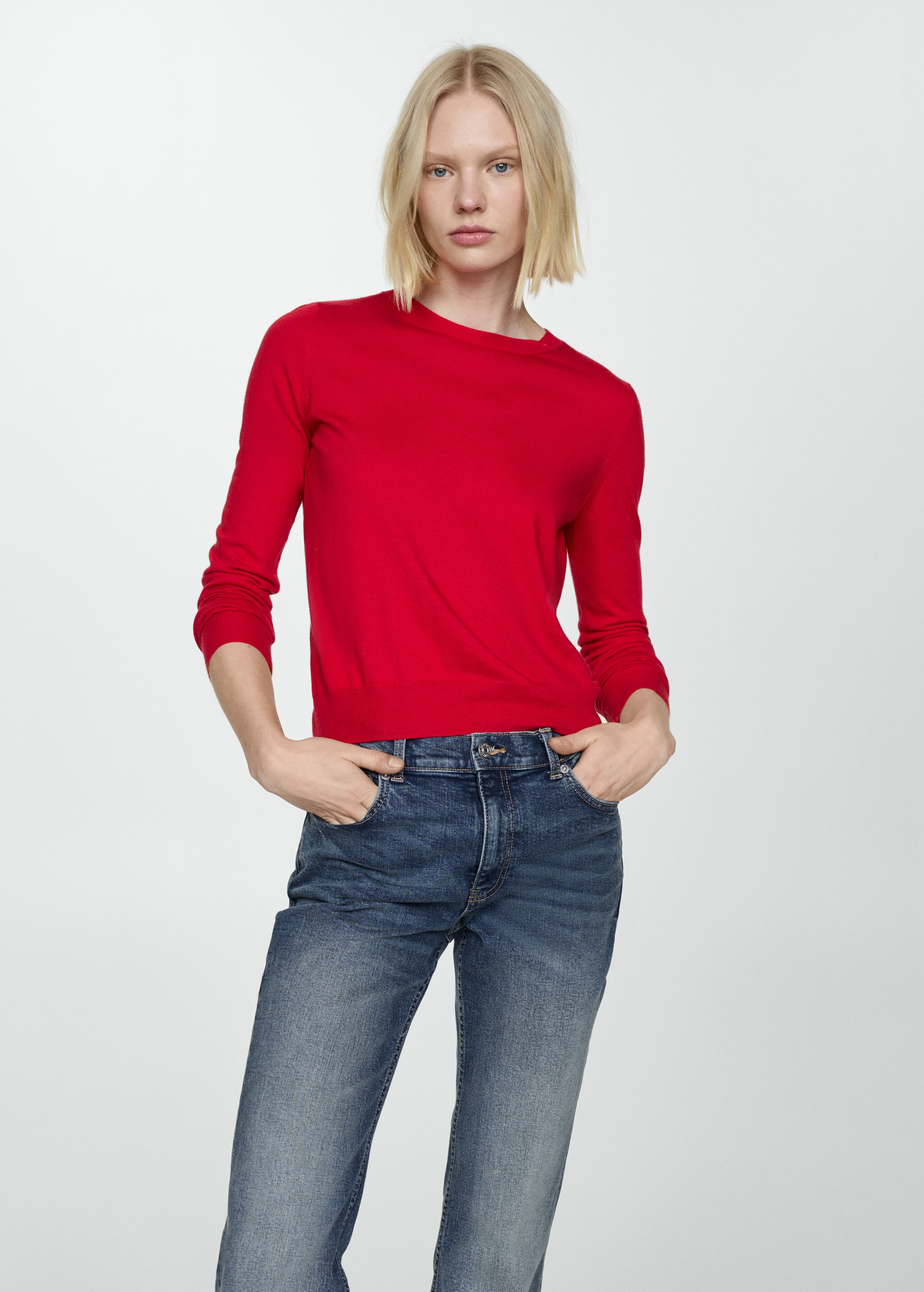 High-waist flared jeans - Details of the article 1