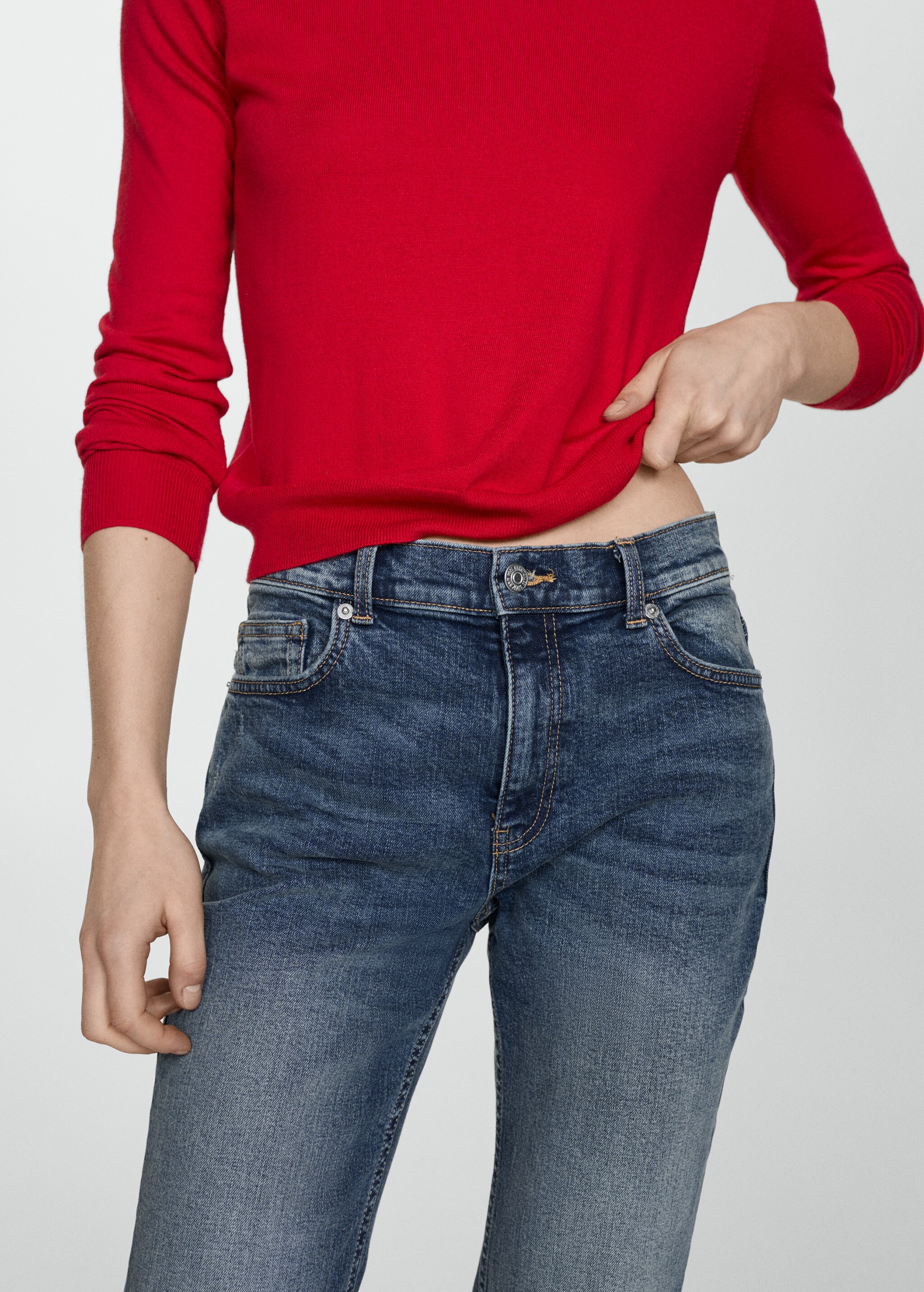 High-waist flared jeans - Details of the article 6
