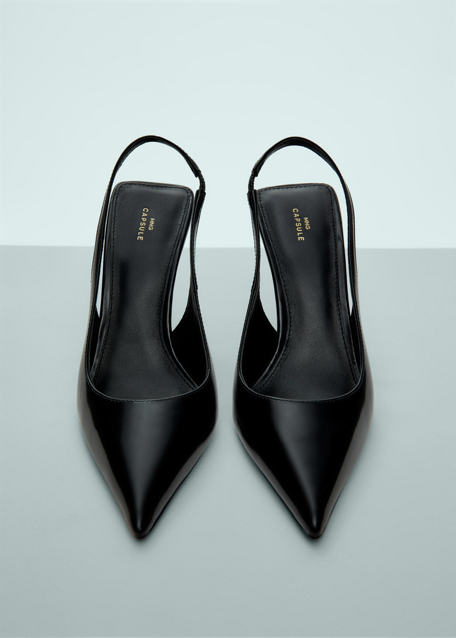 Sling back leather shoes - Details of the article 1