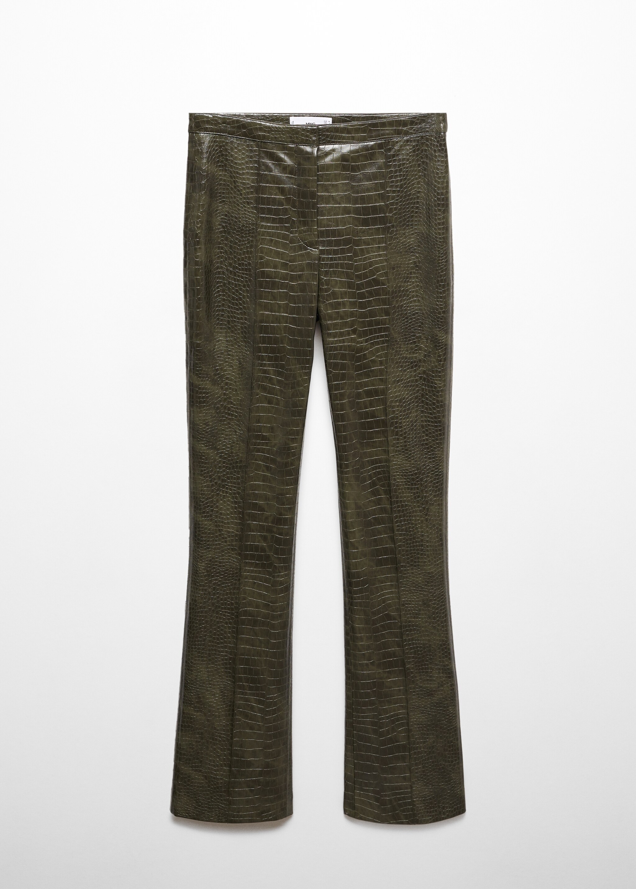 Flare pants with animal print effect - Article without model