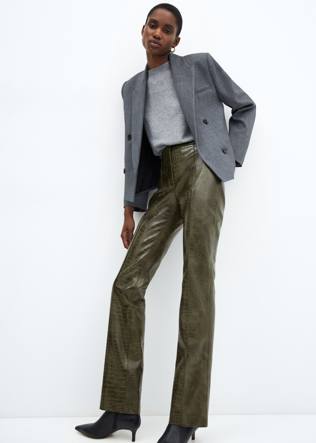 Pantalon flare imprimé hotsell