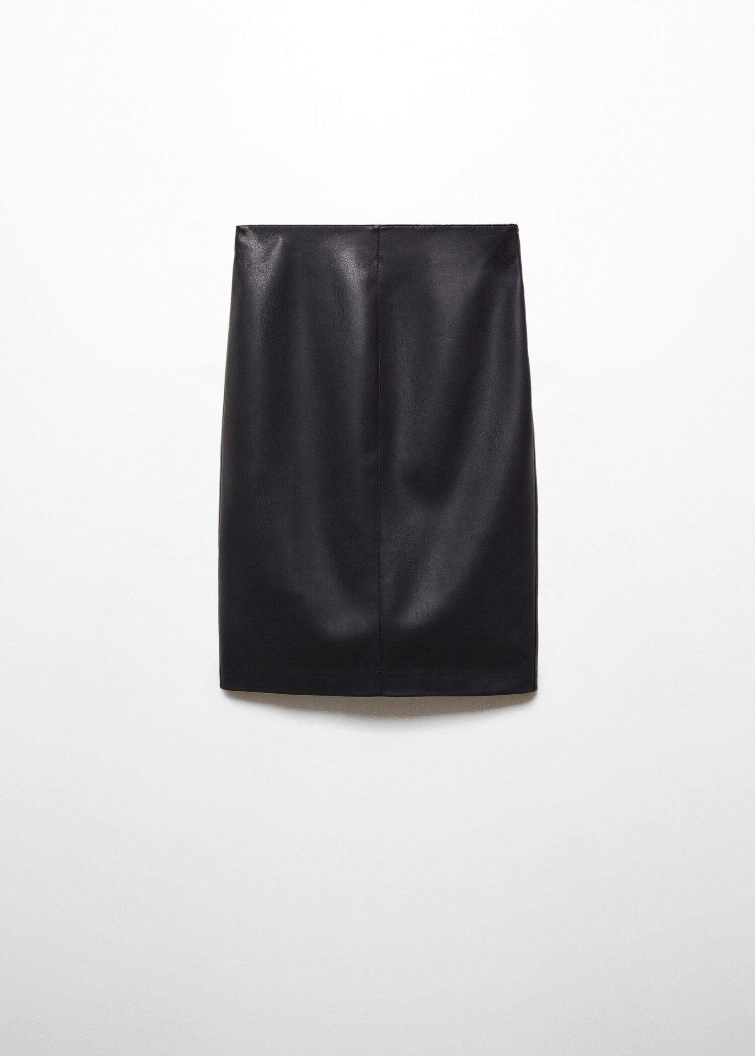 Faux-leather pencil skirt - Article without model