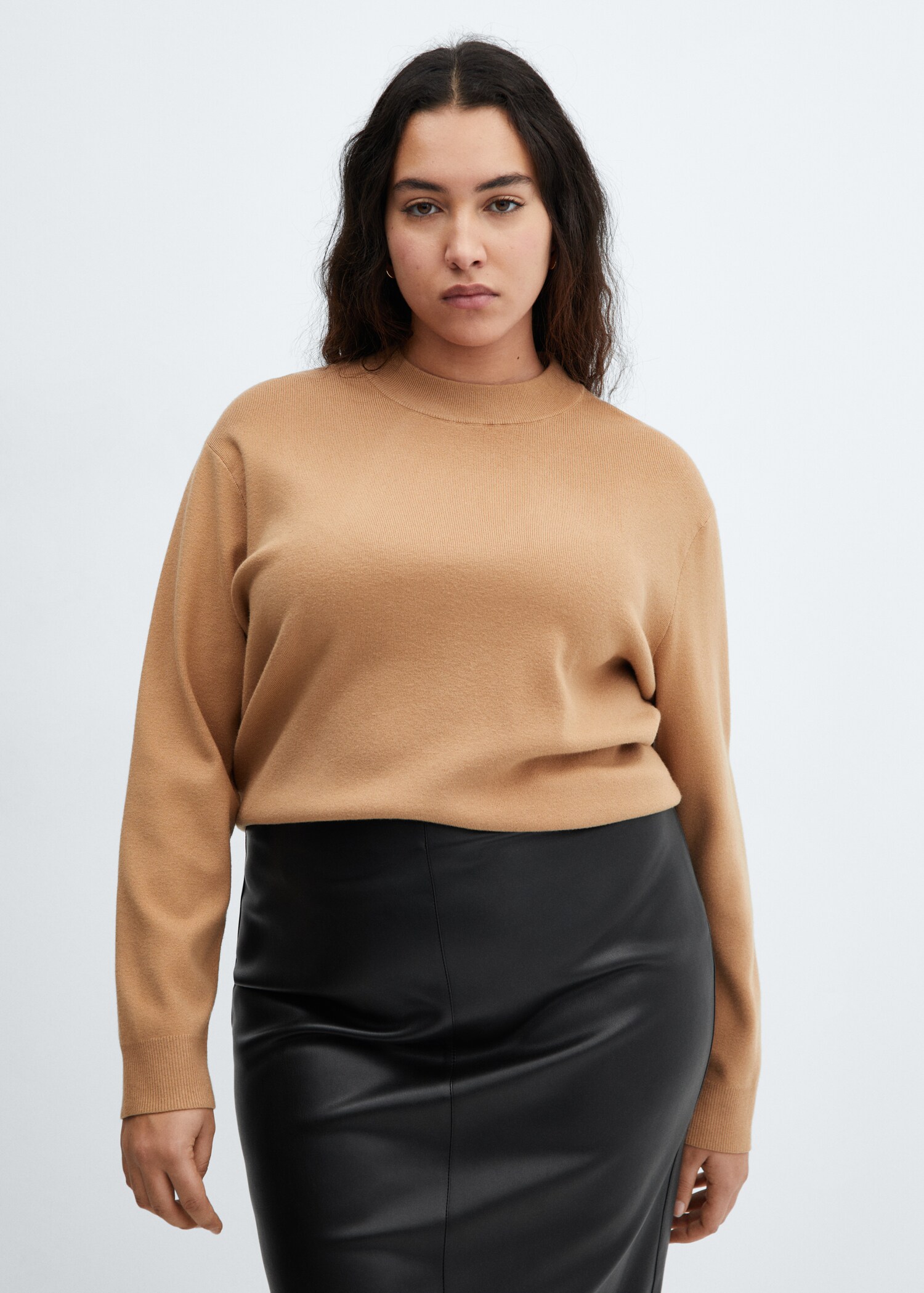 Faux-leather pencil skirt - Детальніше про товар 5