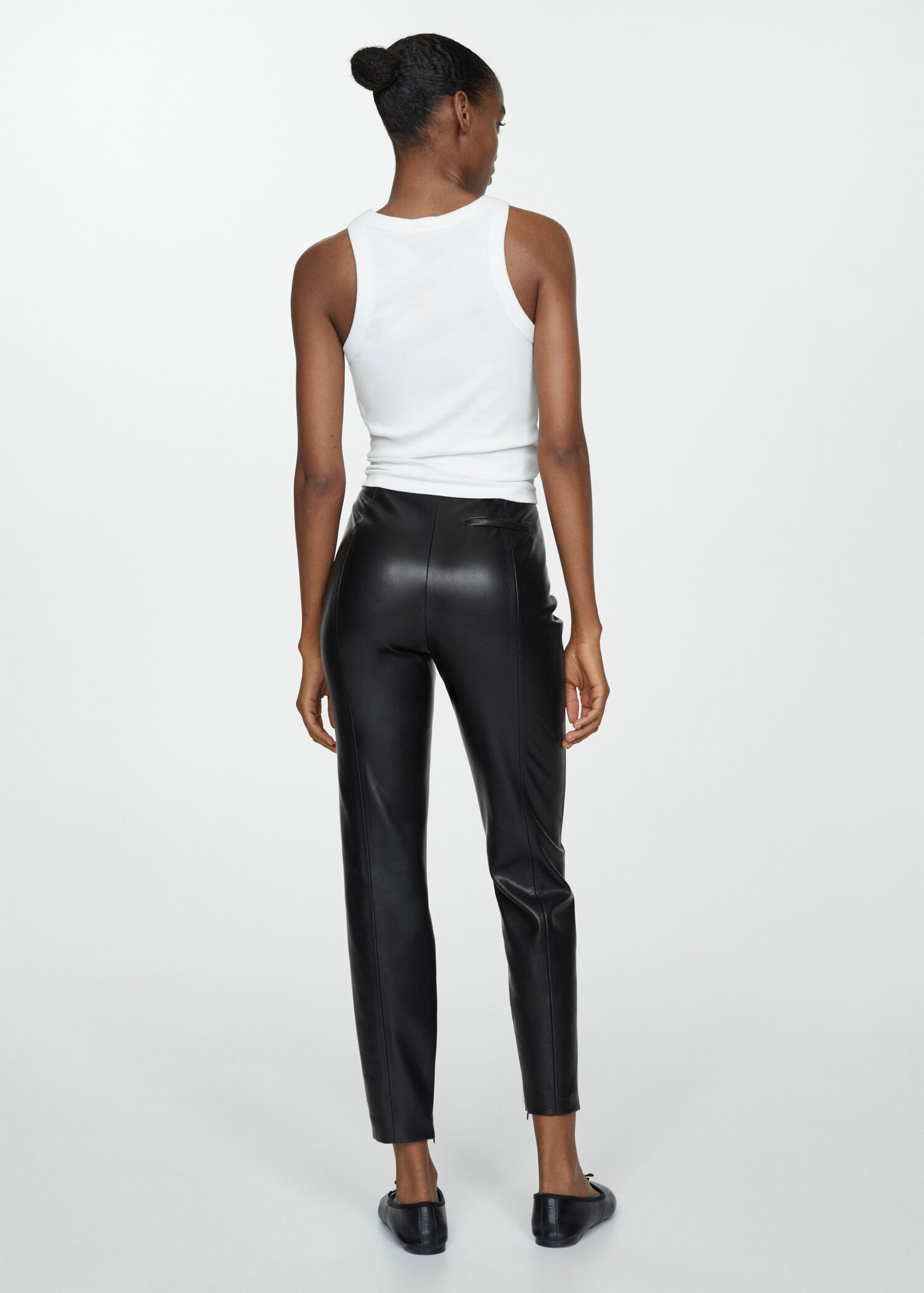 Legging simili-cuir ouvertures - Verso de l’article