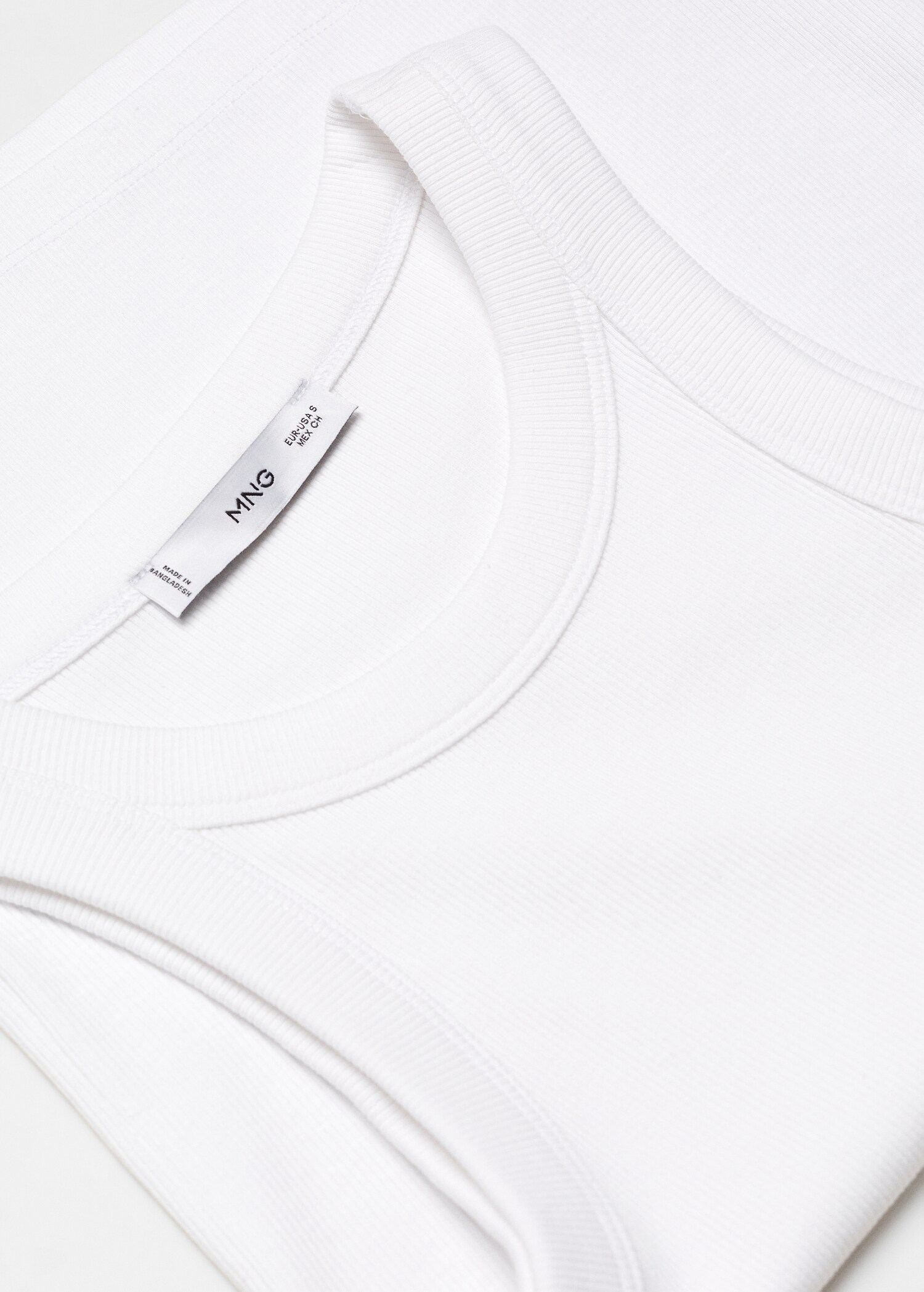 Ribbed cotton-blend top - Details of the article 8