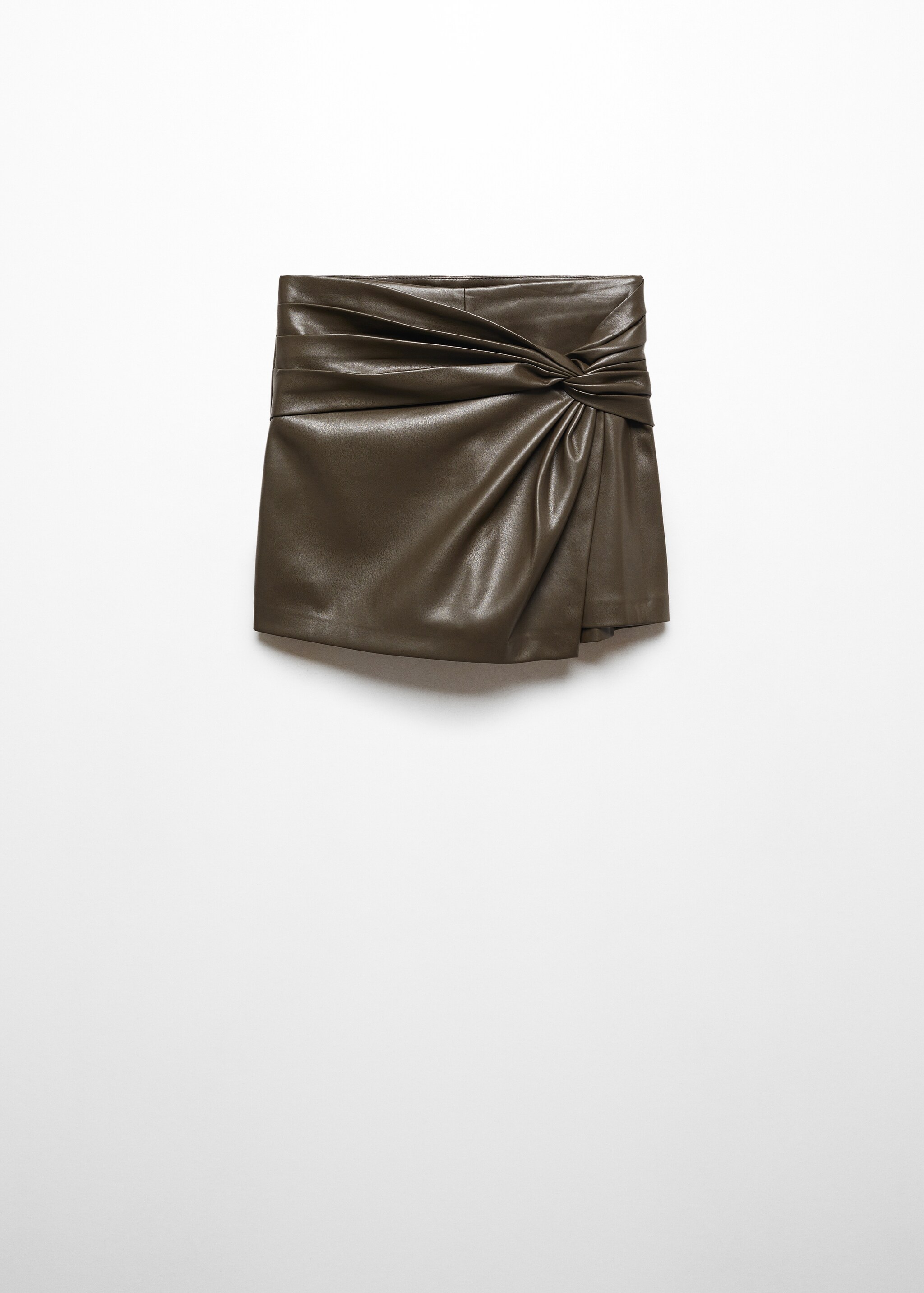 Leather-effect culottes - Article without model