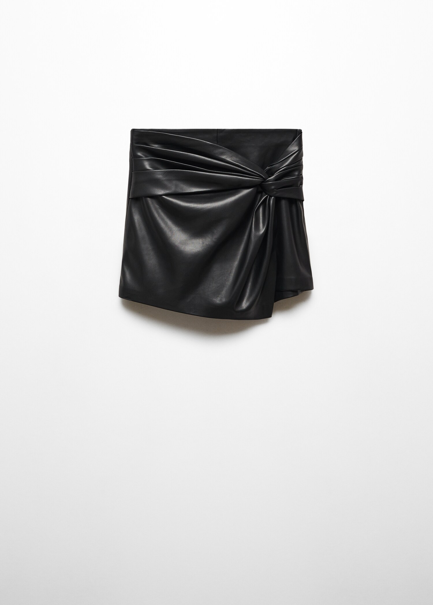 Leather-effect culottes - Article without model