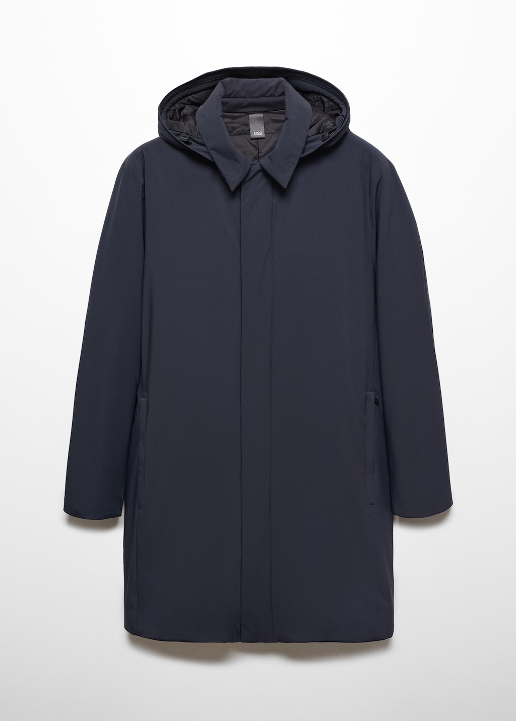 Mens padded parka jacket hot sale