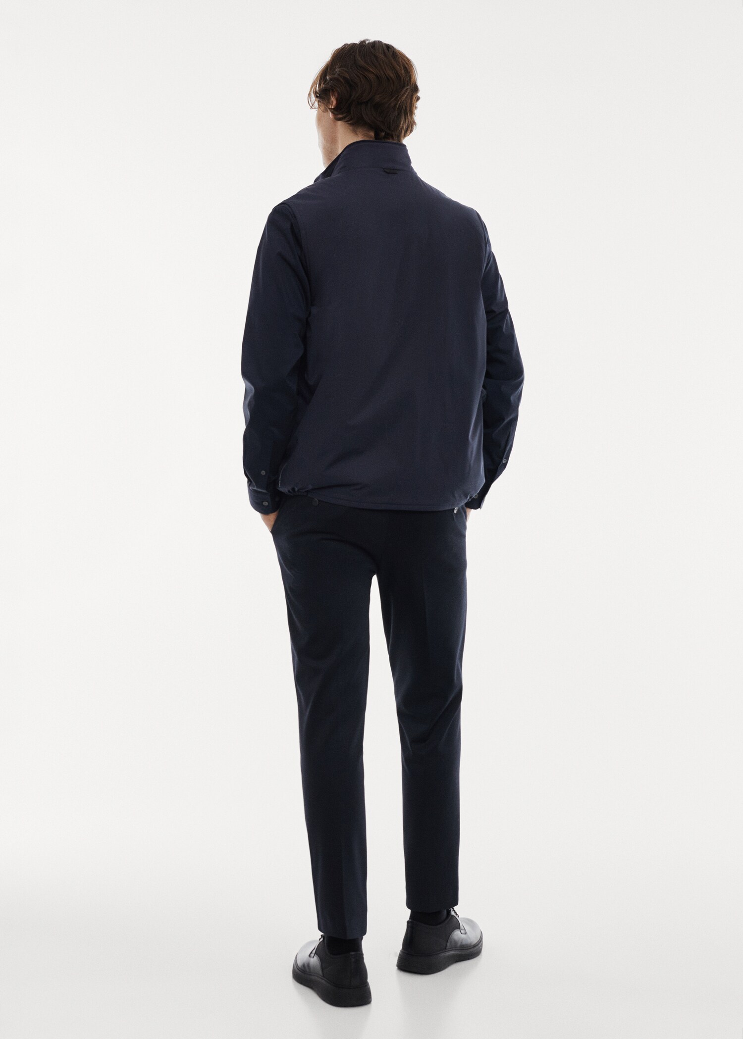 Lightweight quilted water-repellent quilted gilet - Reverse of the article