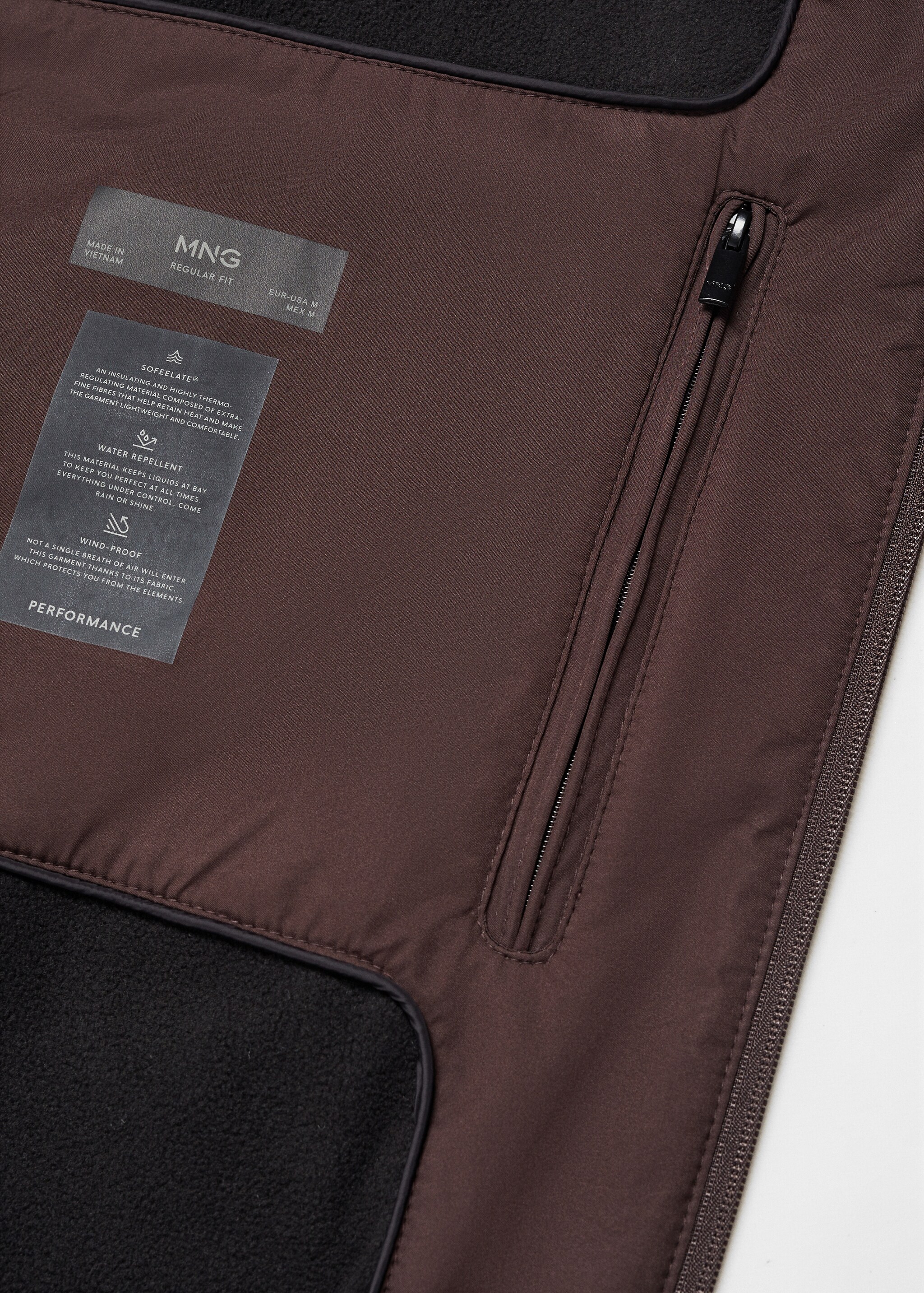 Lightweight quilted water-repellent quilted vest - Details of the article 8