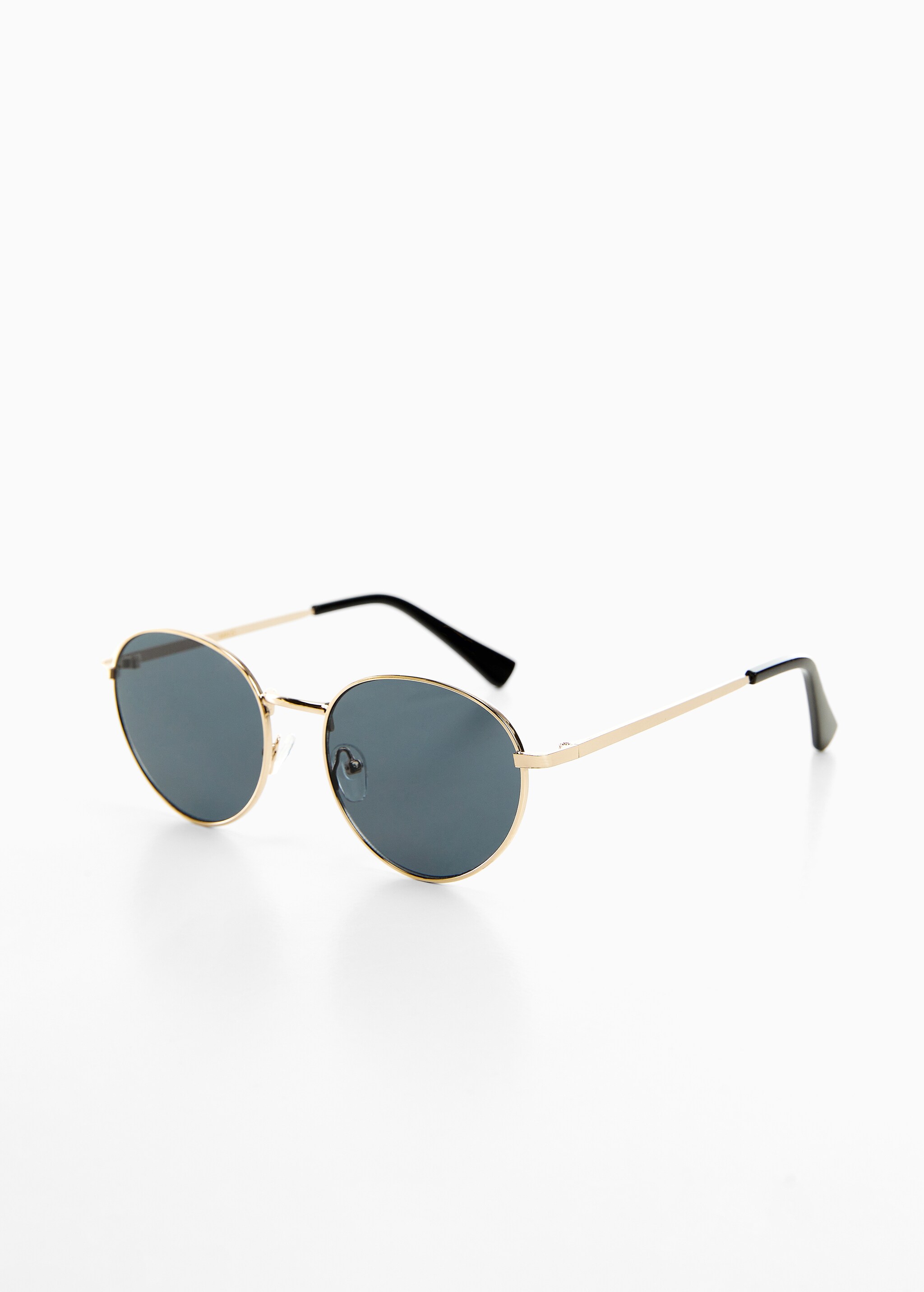 Round metal-rimmed sunglasses - Medium plane