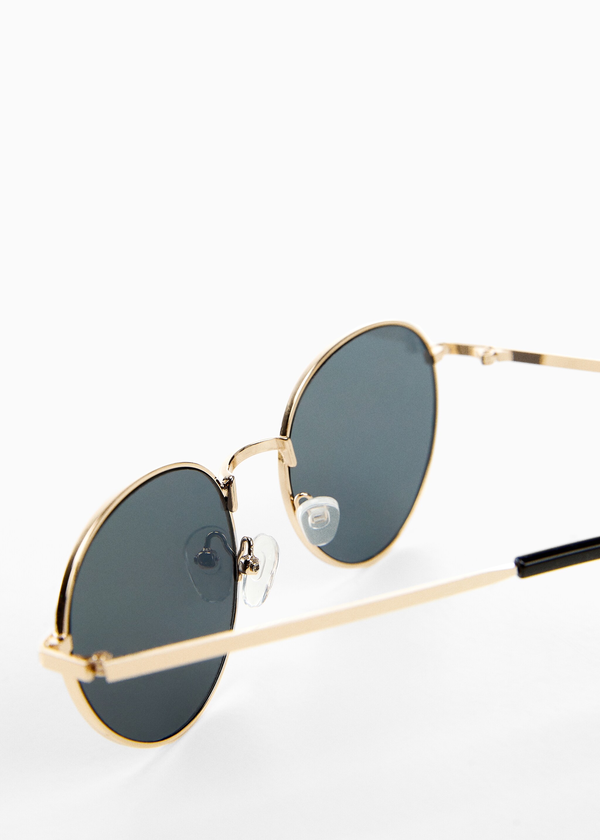 Round metal-rimmed sunglasses - Details of the article 1