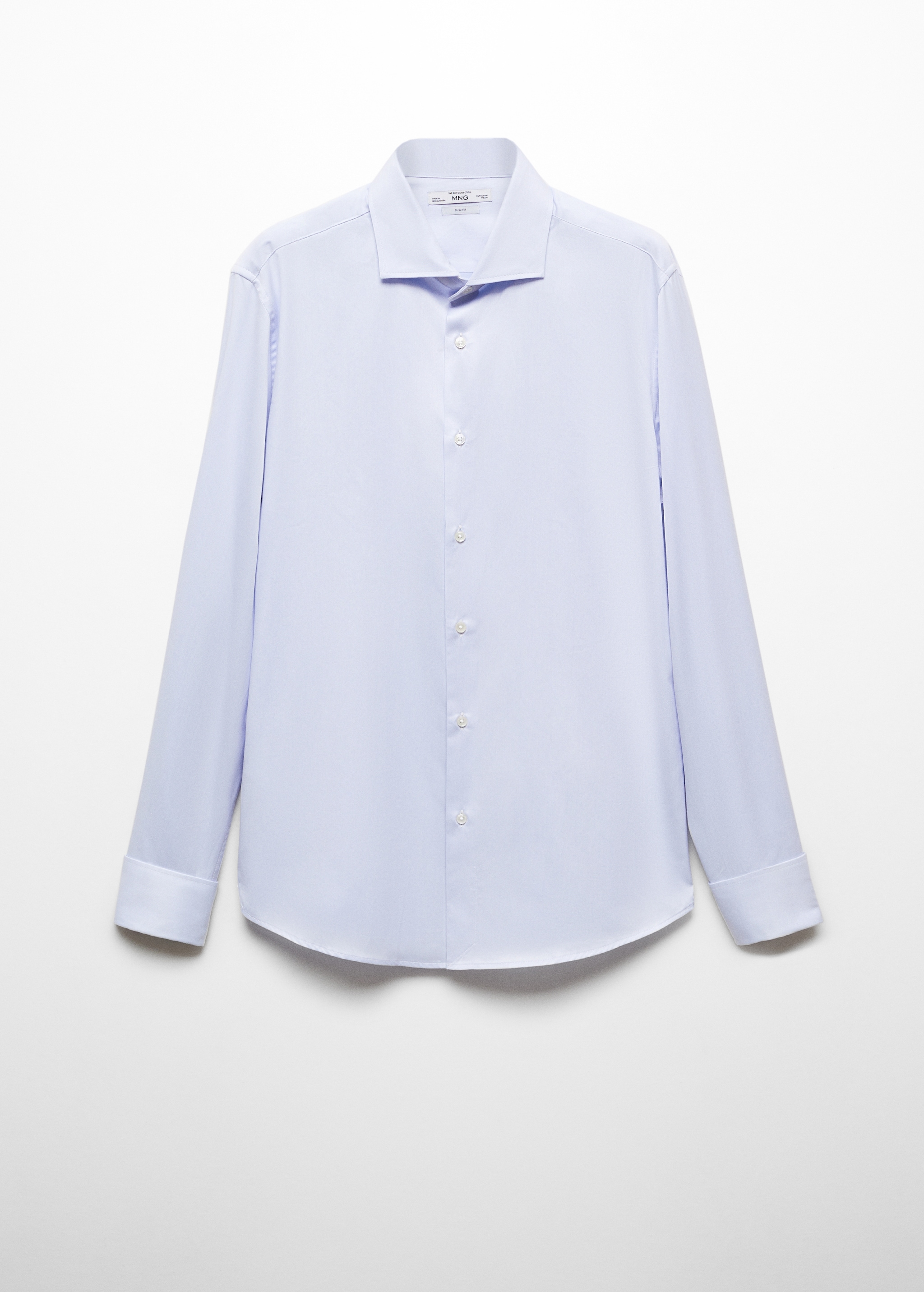 Slim-Fit-Oberhemd mit Manschettenknöpfen aus Twillgewebe - Artikel ohne Model