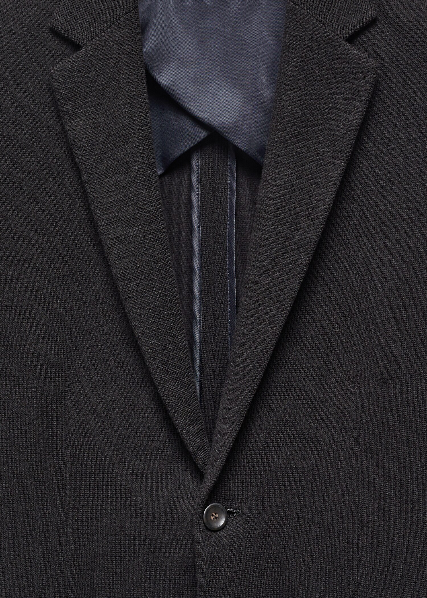 Structured slim fit cotton blazer - Details of the article 8