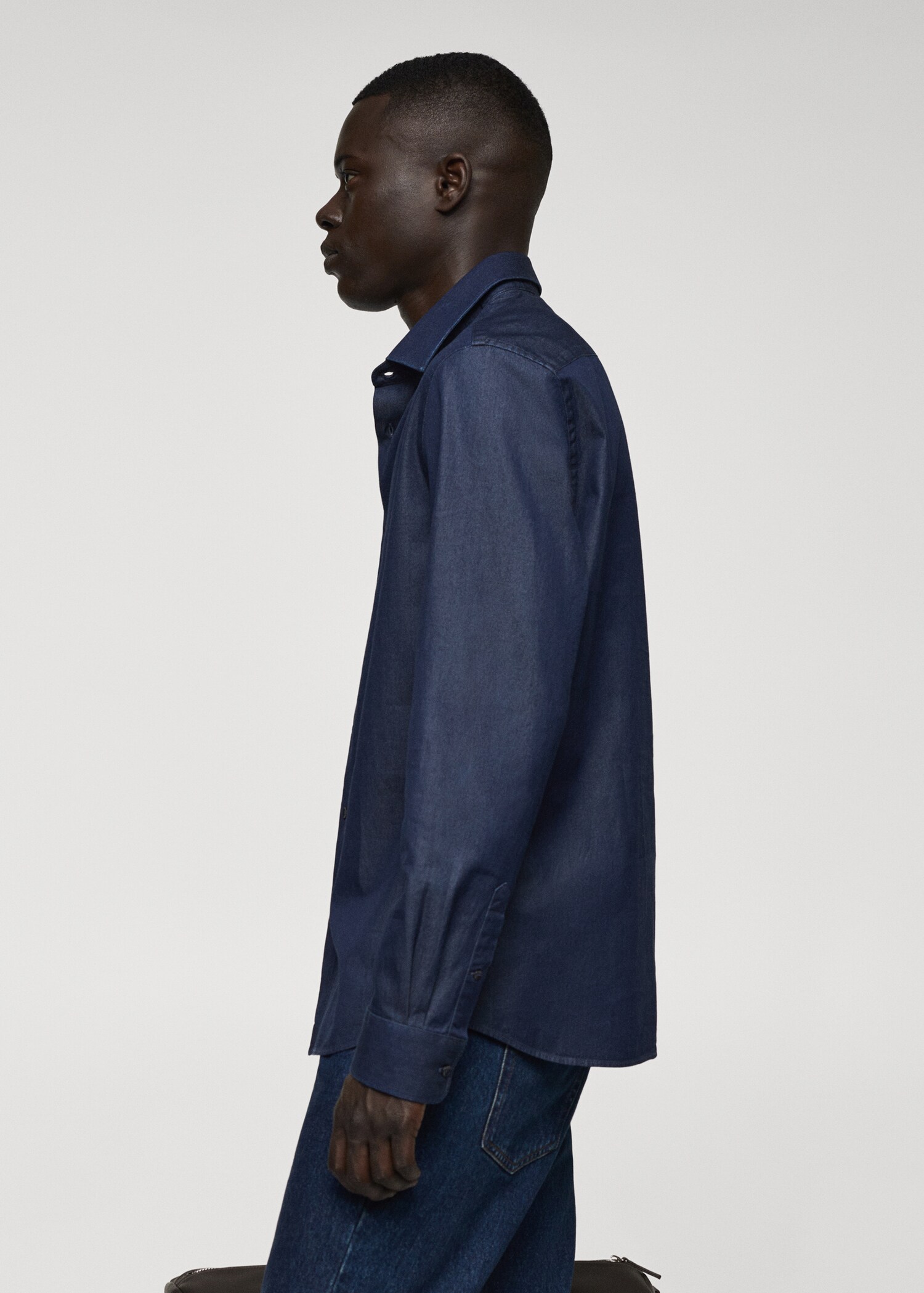 Camisa regular fit chambray algodón - Detalle del artículo 2