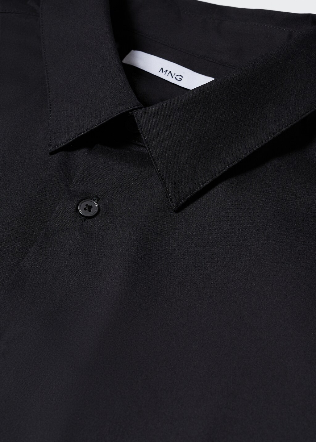 Regular-fit cotton chambray shirt