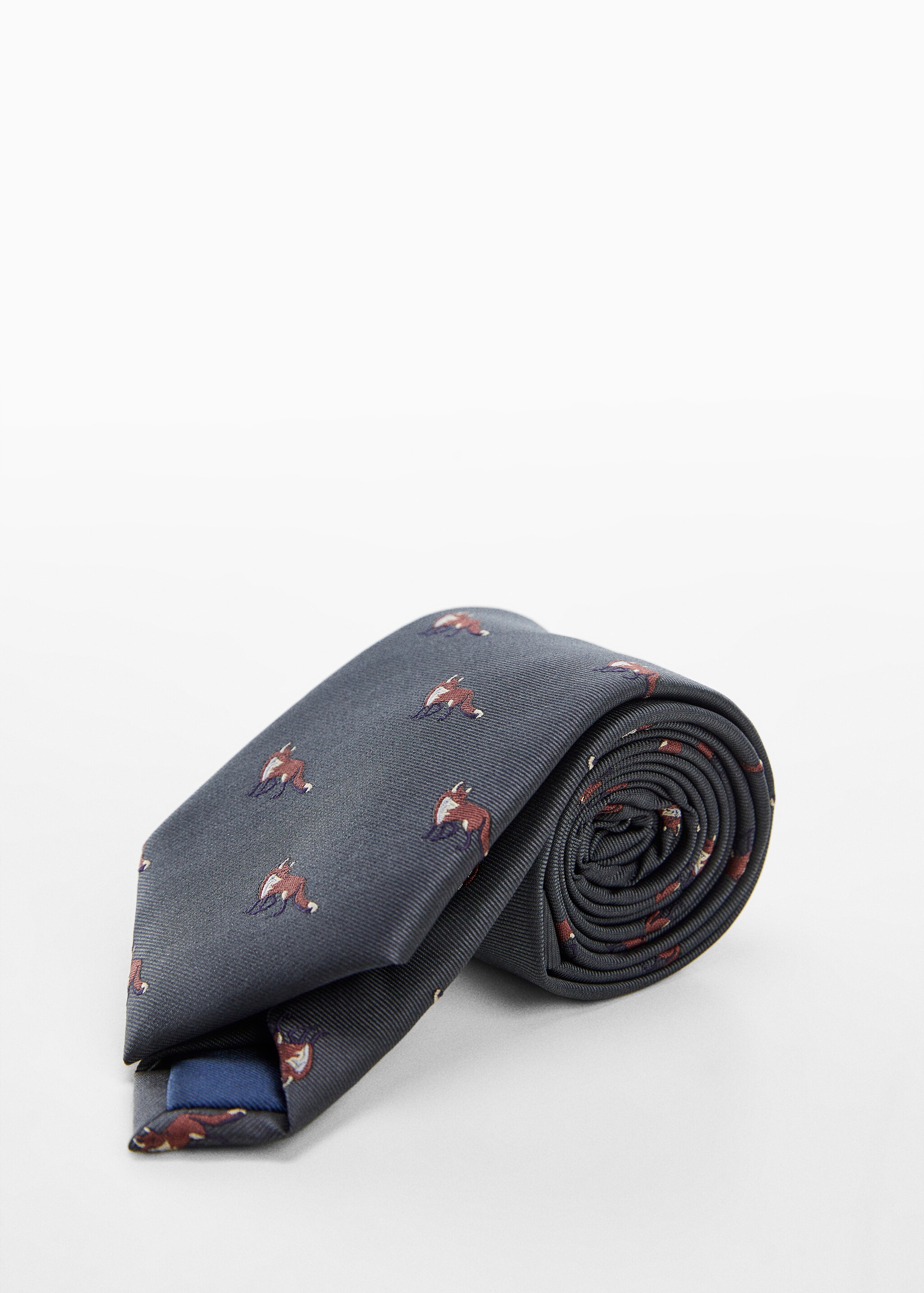 Tie with animals print  - Medium plane