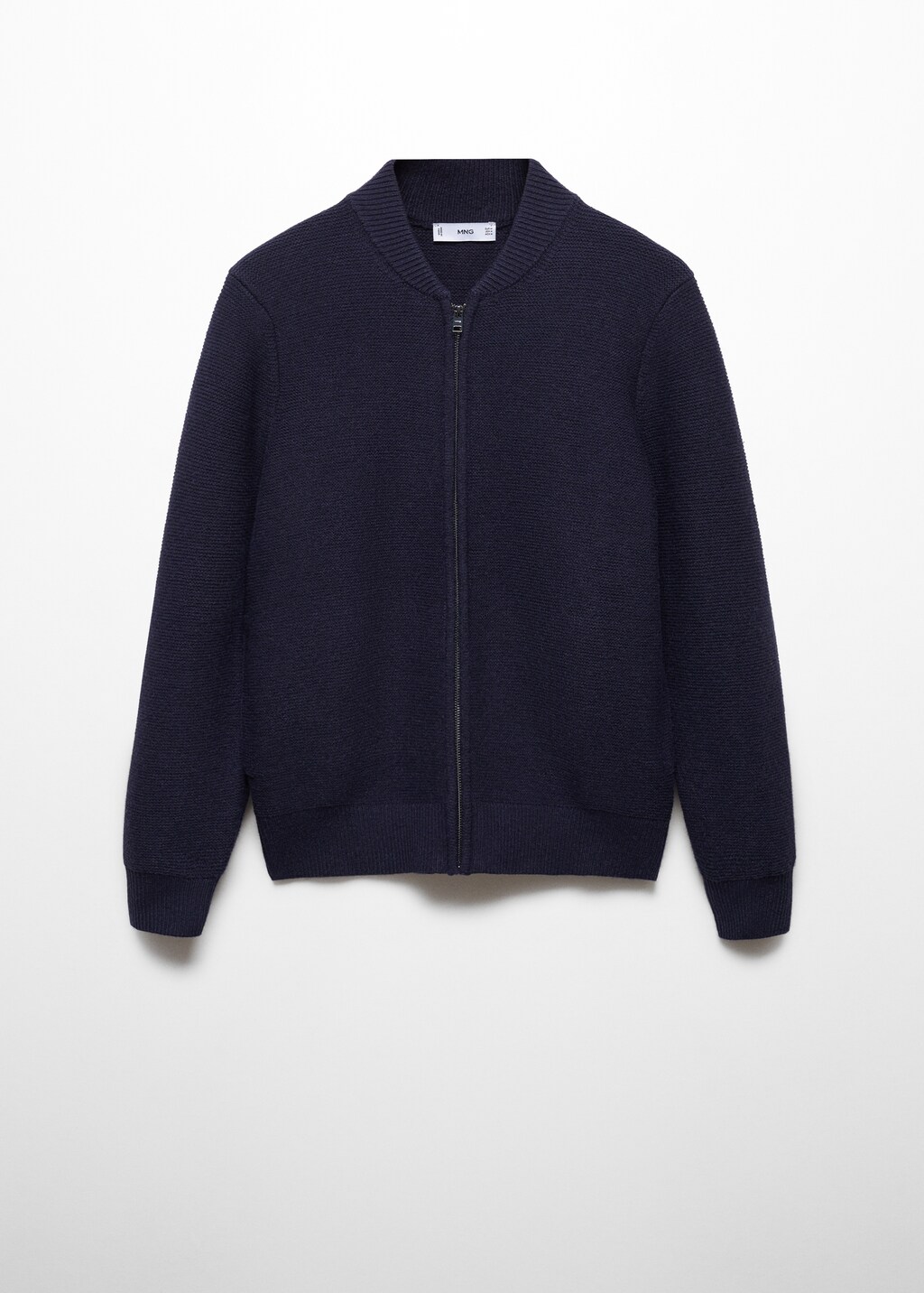 Zipped knit cardigan - Men | MANGO China