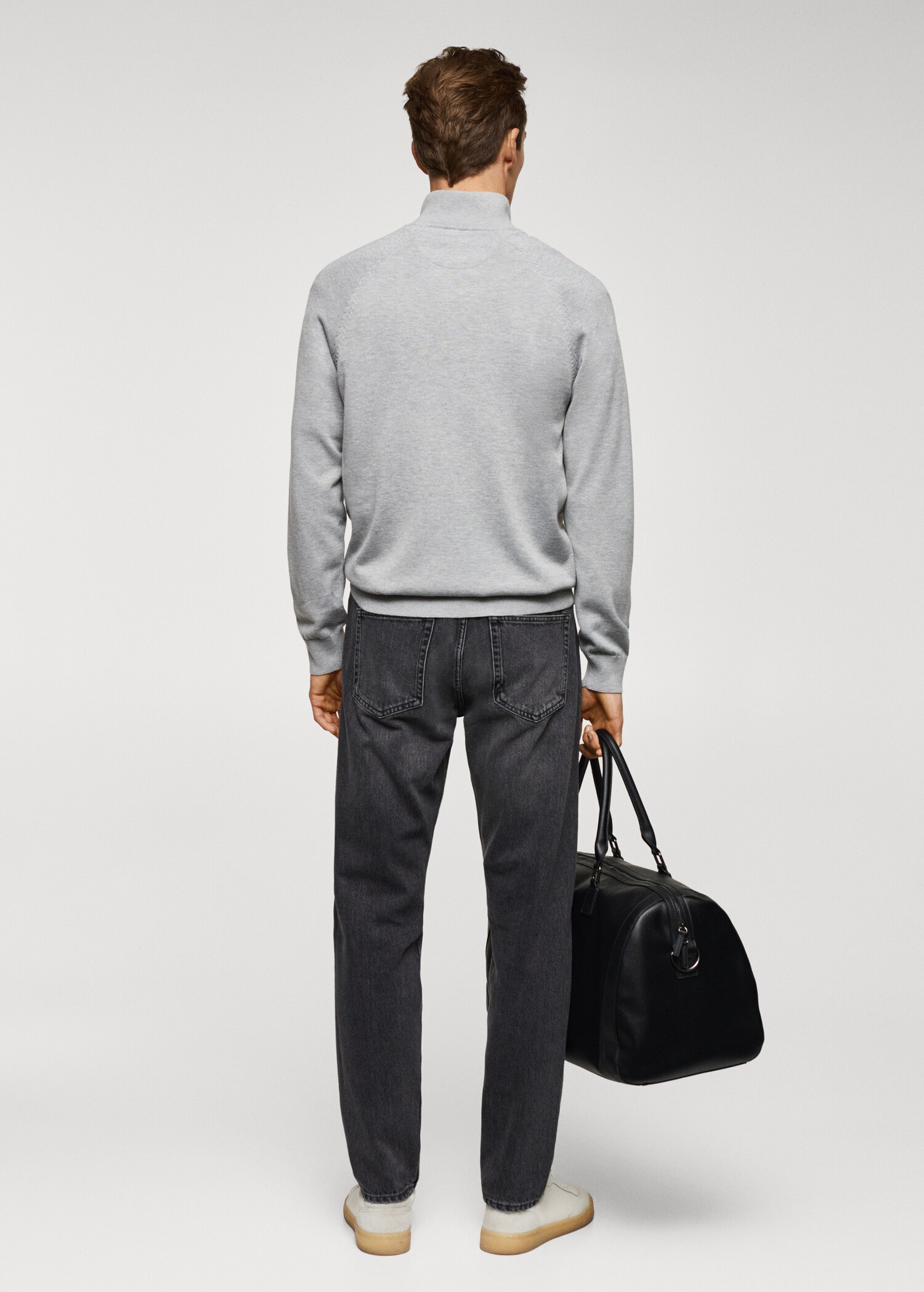 Cardigan coton zippé - Verso de l’article