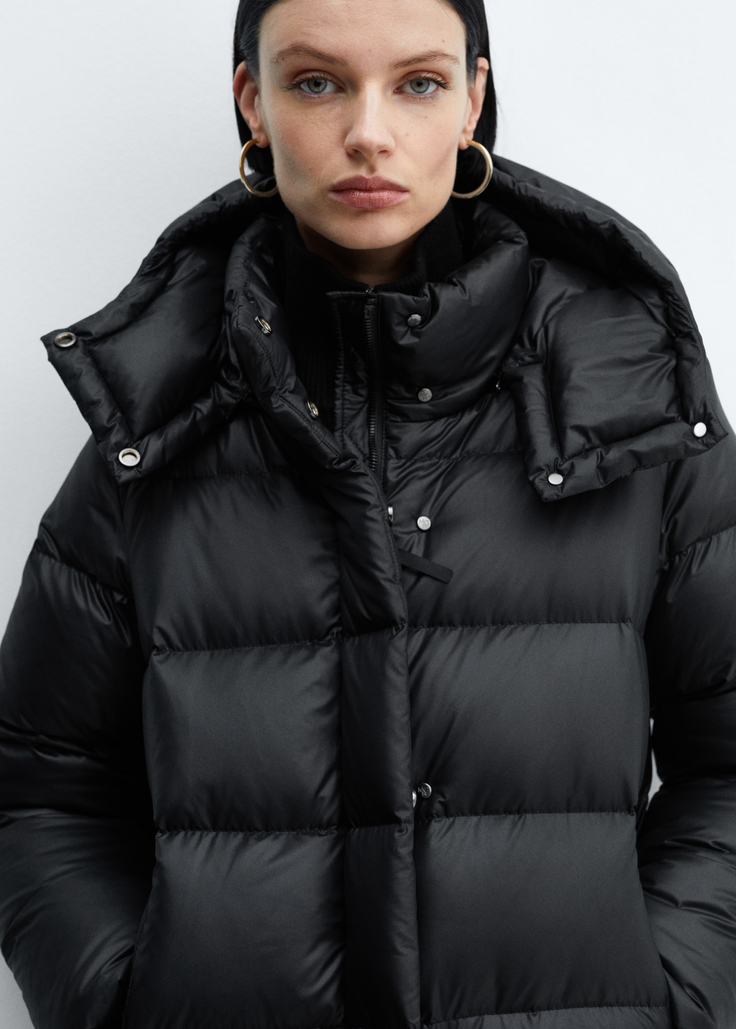 Long quilted down anorak Women MANGO Vietnam