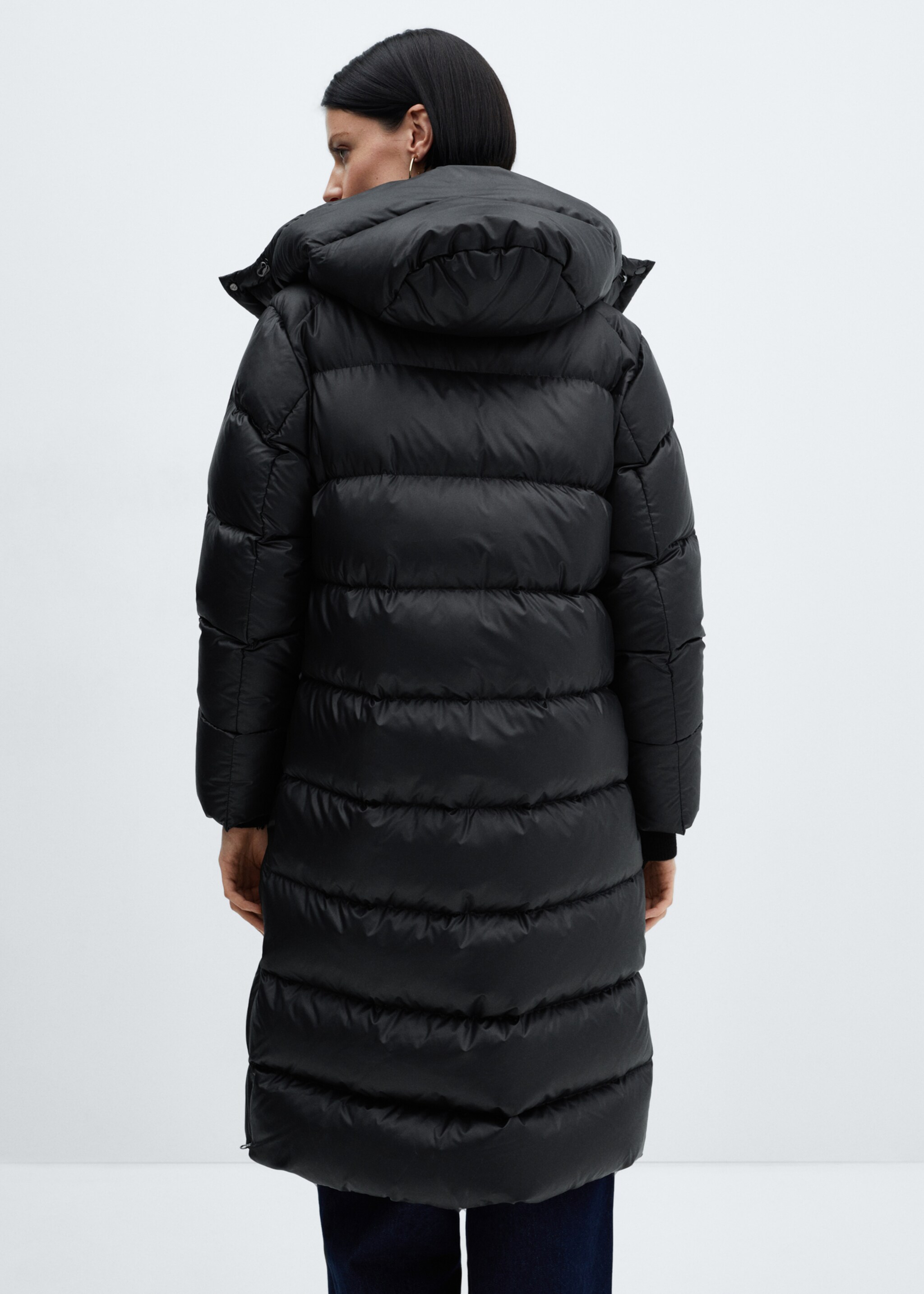 Anorak largo acolchado plumón - Reverso del artículo