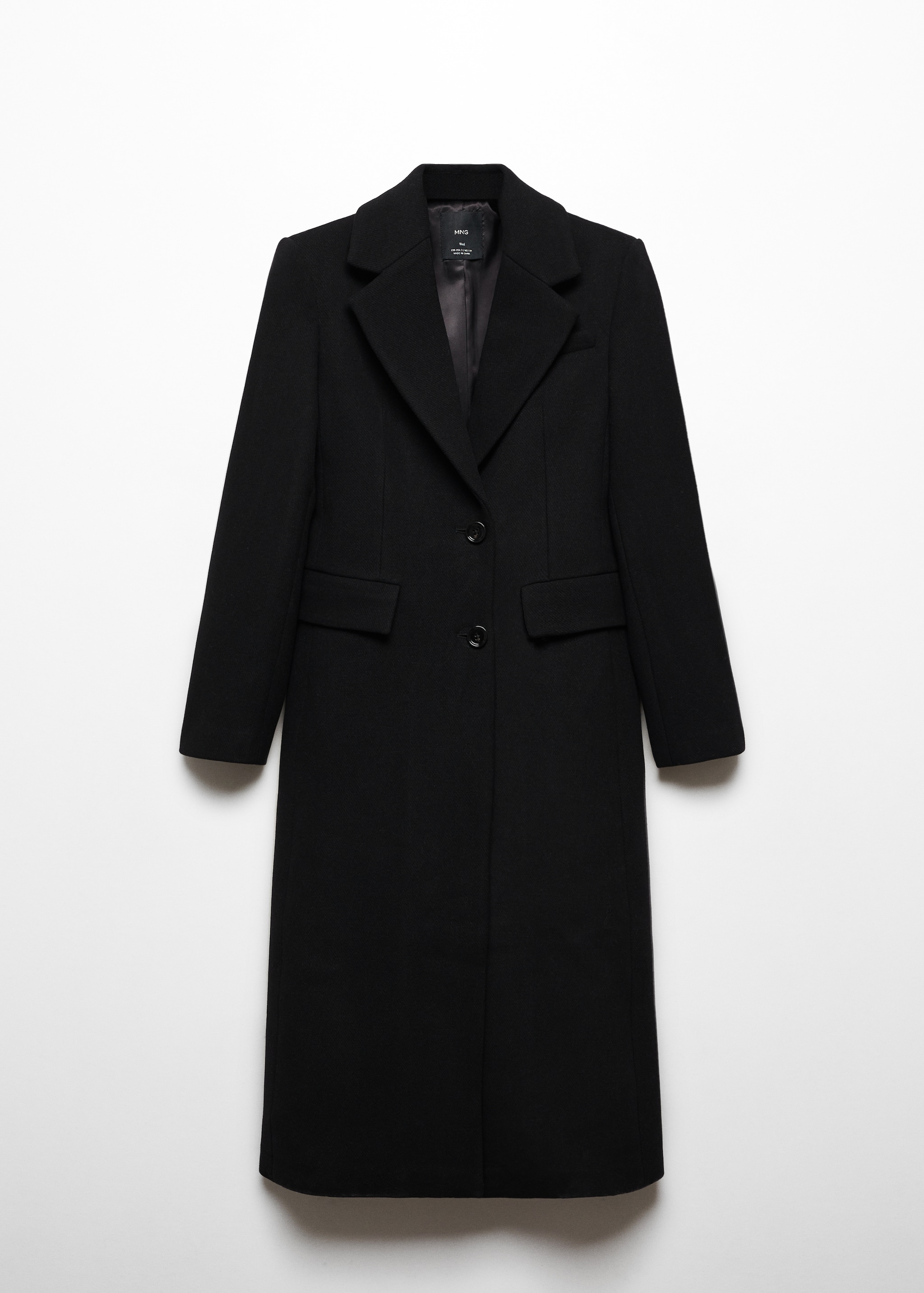 Приталенное пальто из шерсти - Изделие без модели