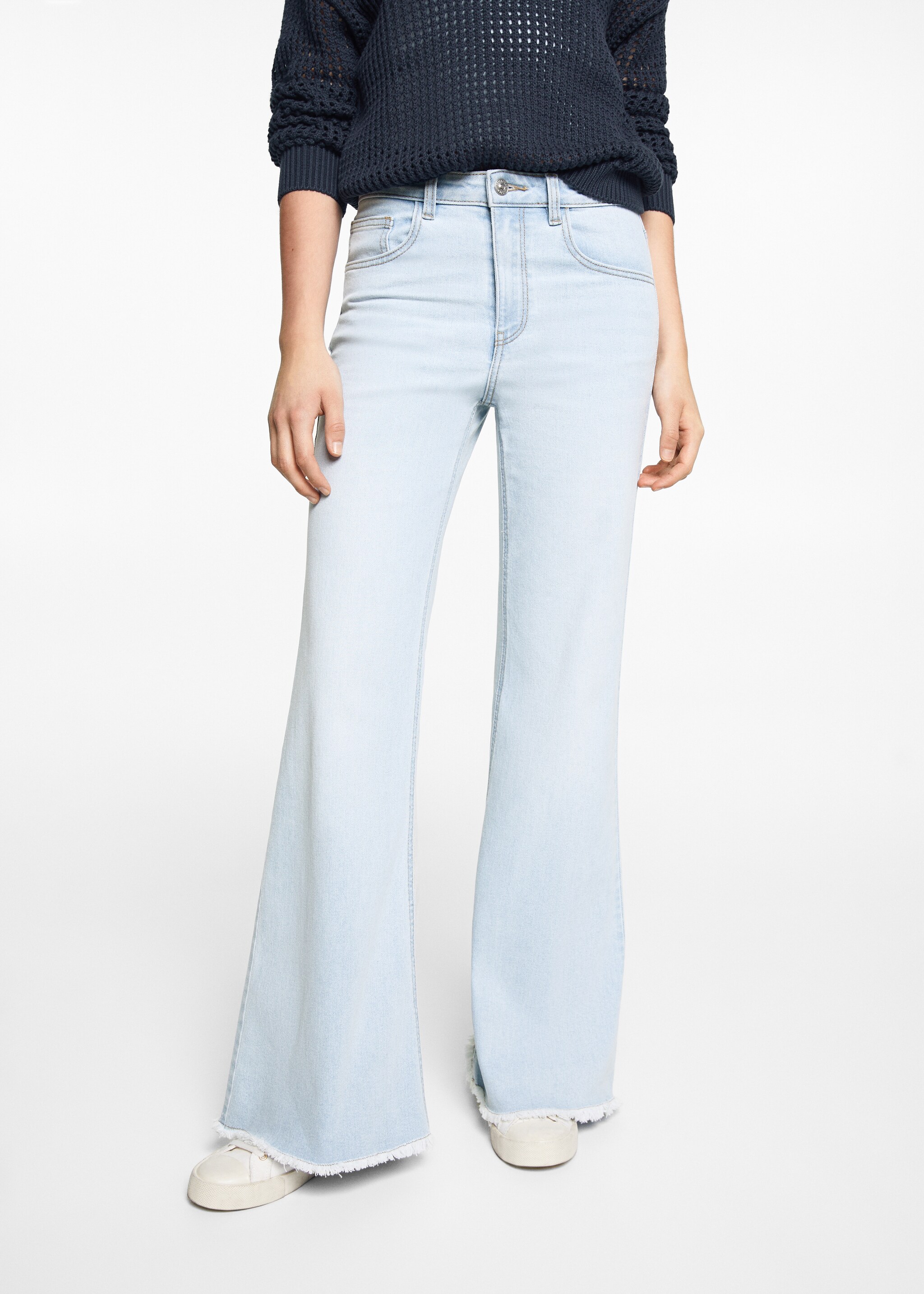 Wideleg mid-rise jeans - Details of the article 6