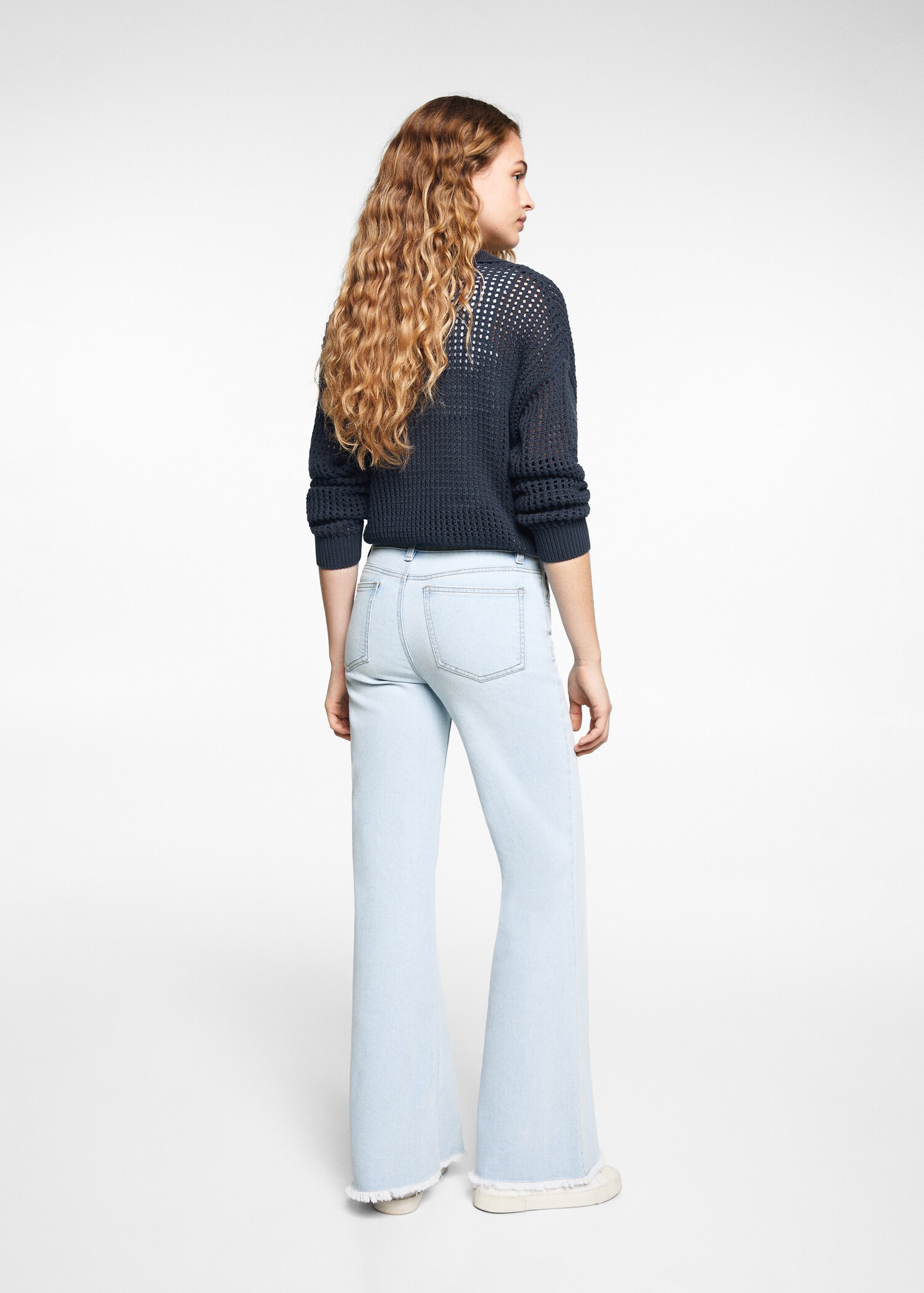Jeans wideleg tiro medio - Reverso del artículo