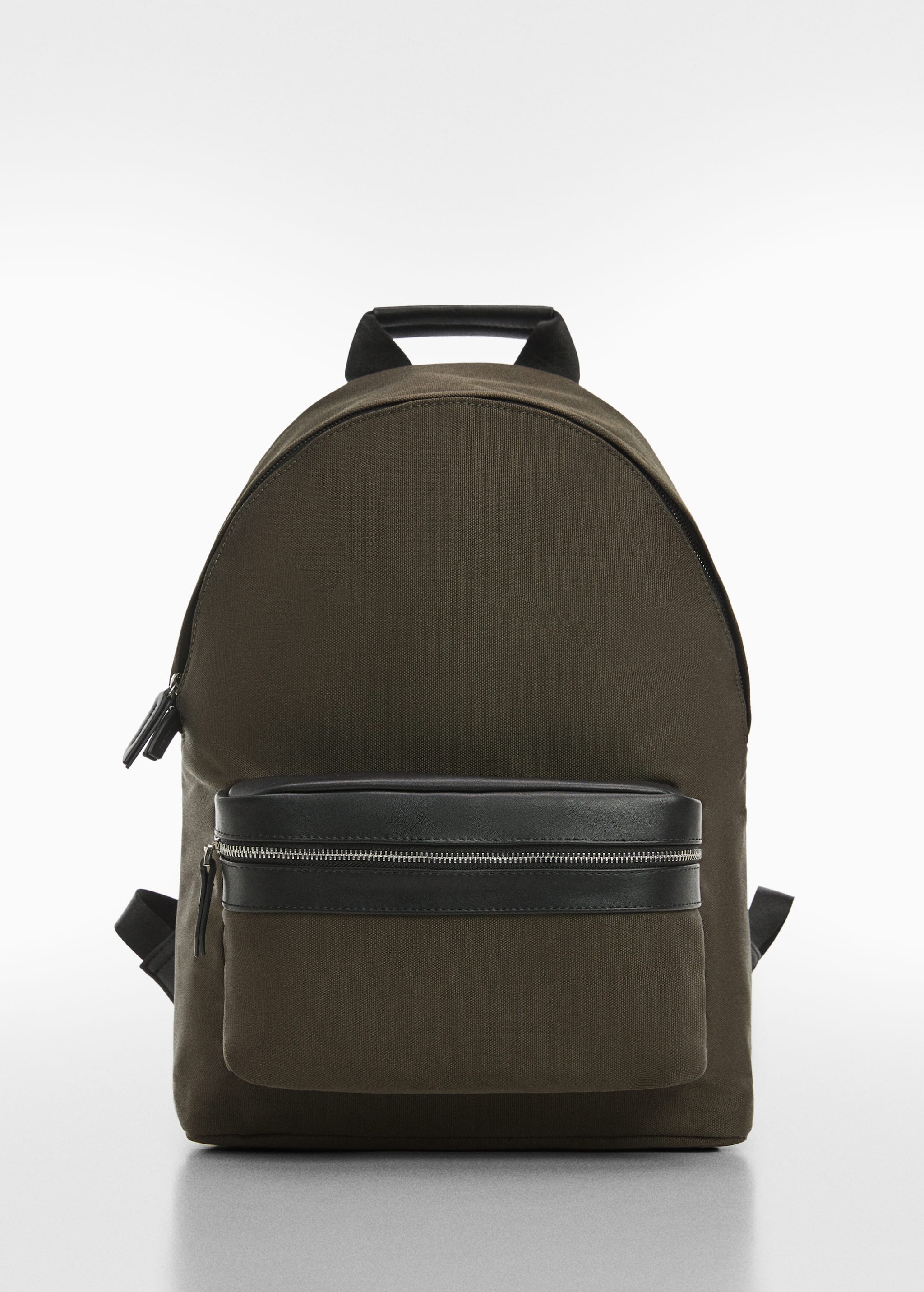 Backpack with leather-effect details - Article without model