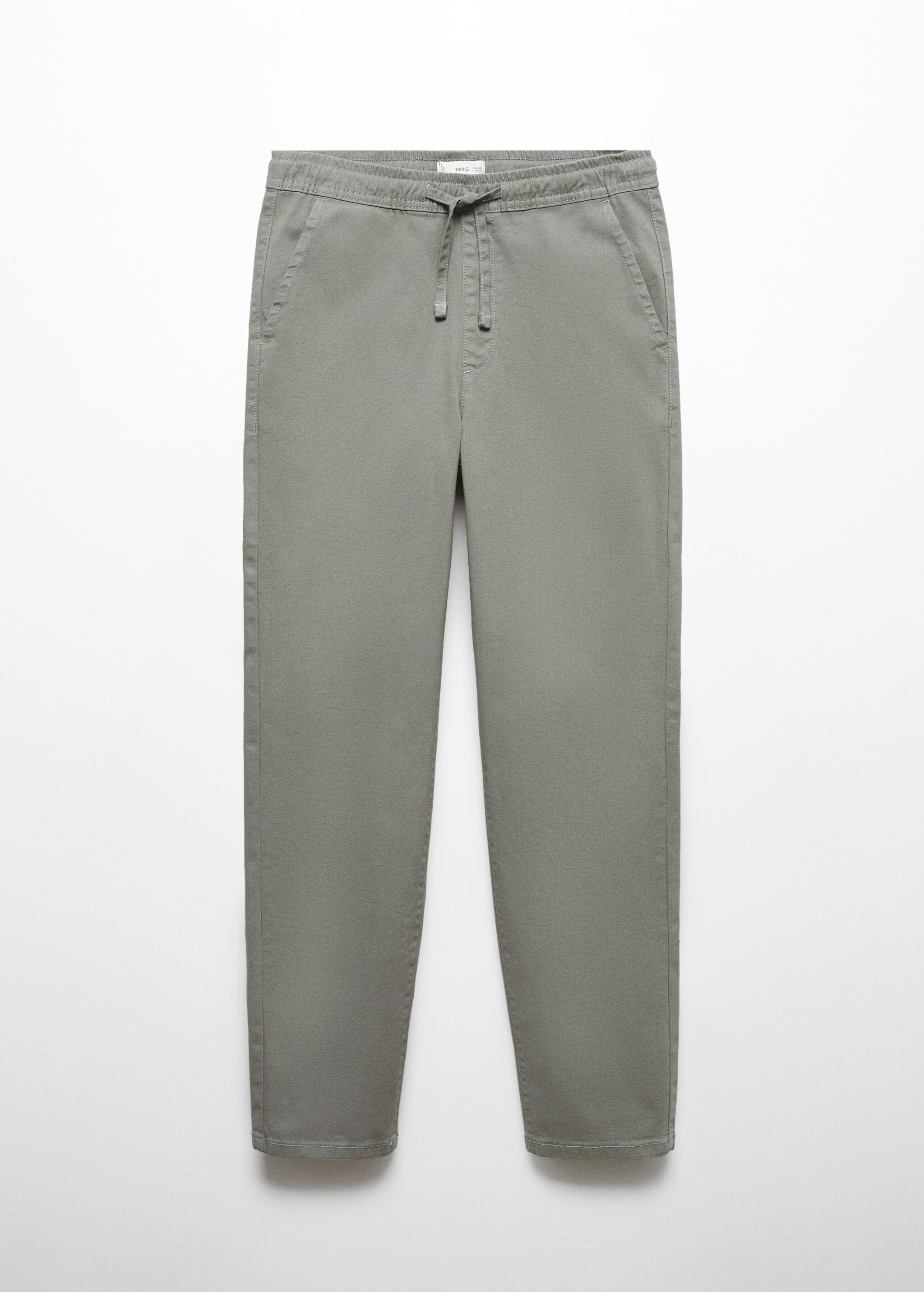 Прямые брюки с эластичным поясом - Изделие без модели