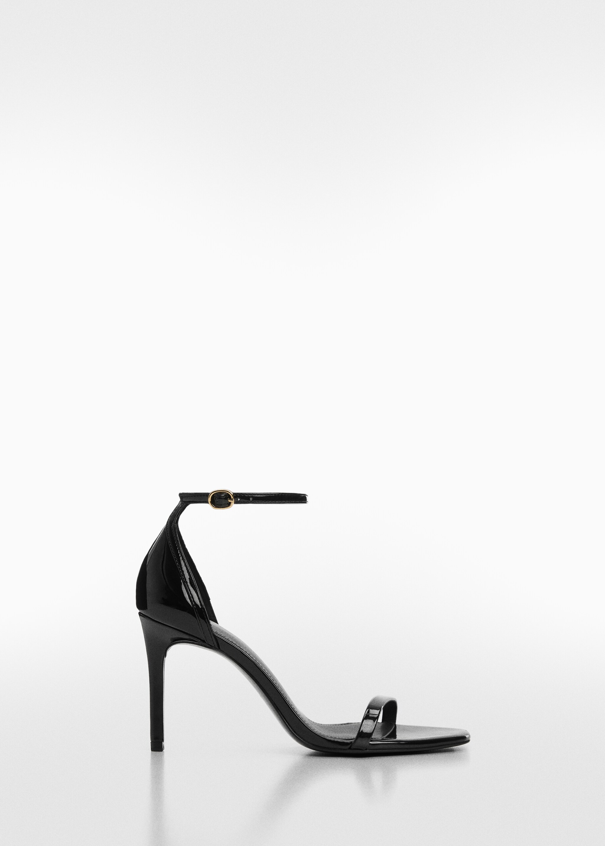 Patent leather effect heeled sandal - Article without model