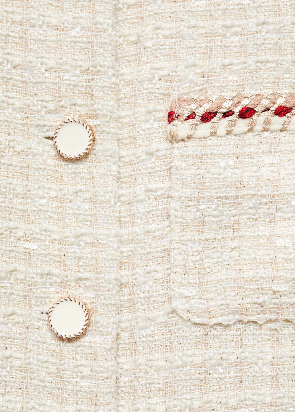 Tweed jacket with buttons - Women | MANGO Japan Tweed jacket with buttons - Women | MANGO Japan