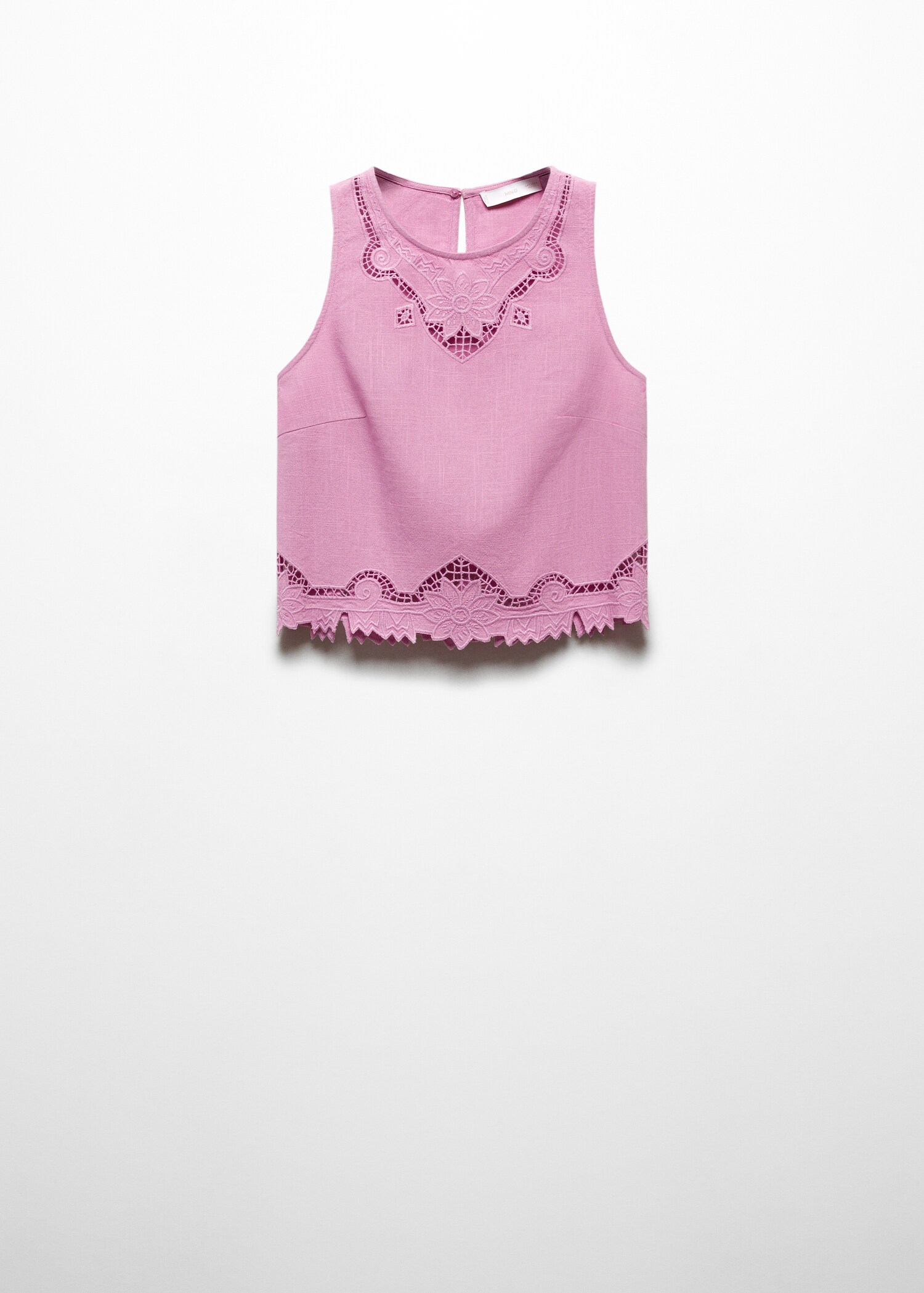 Embroidered cotton top - Article without model