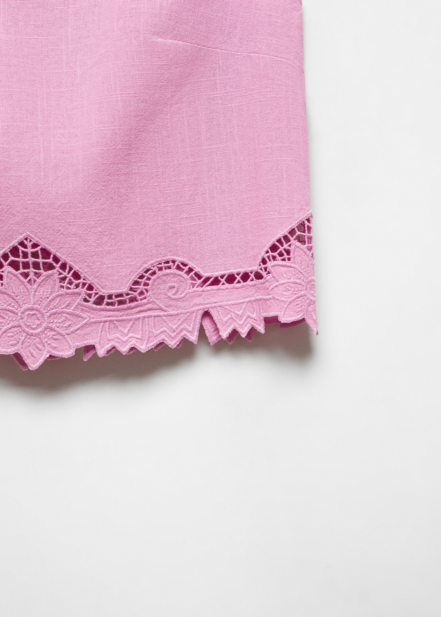 Embroidered cotton top - Details of the article 8