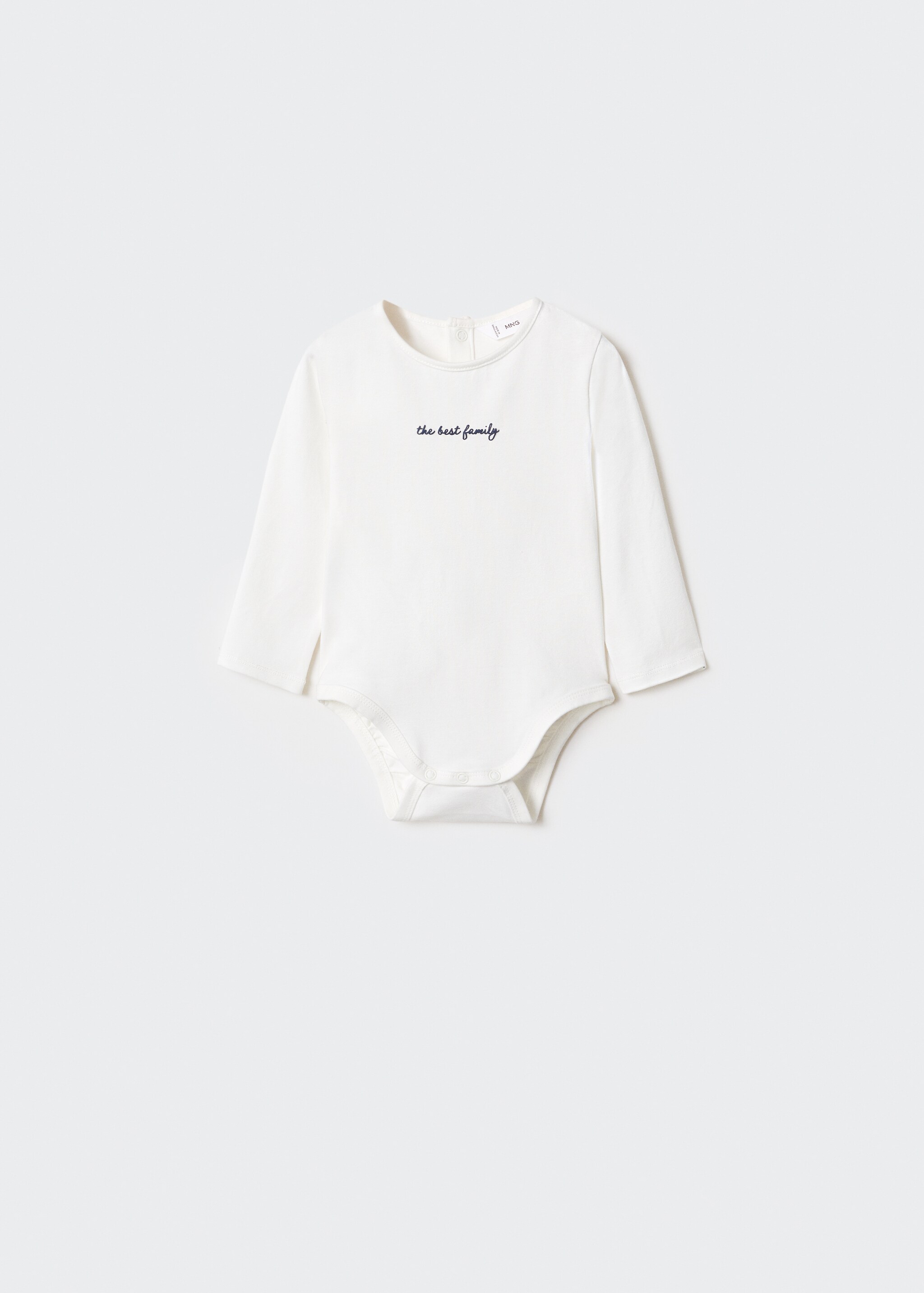 Organic cotton body with message - Article without model