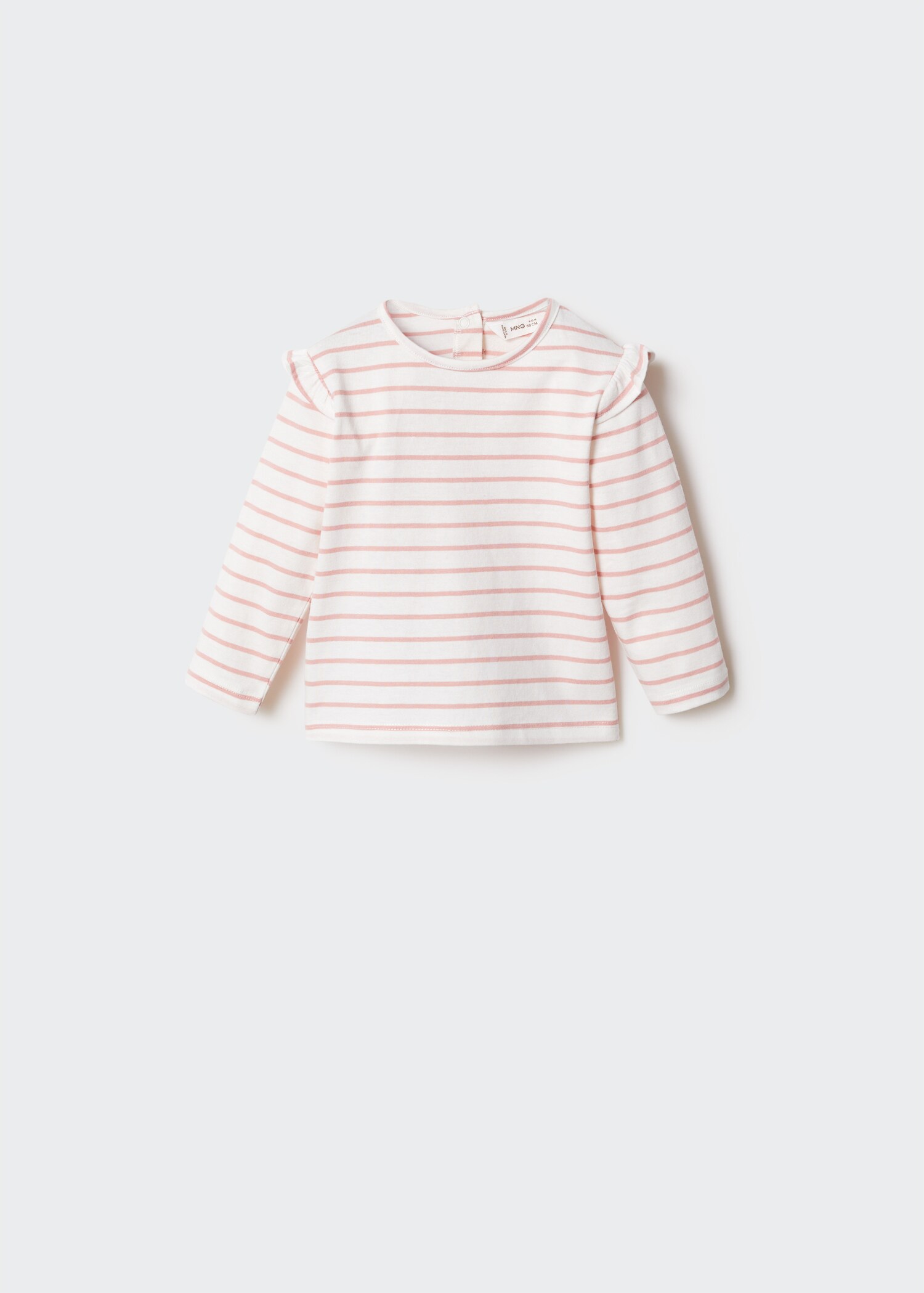 Ruffled striped t-shirt - Товар без моделі