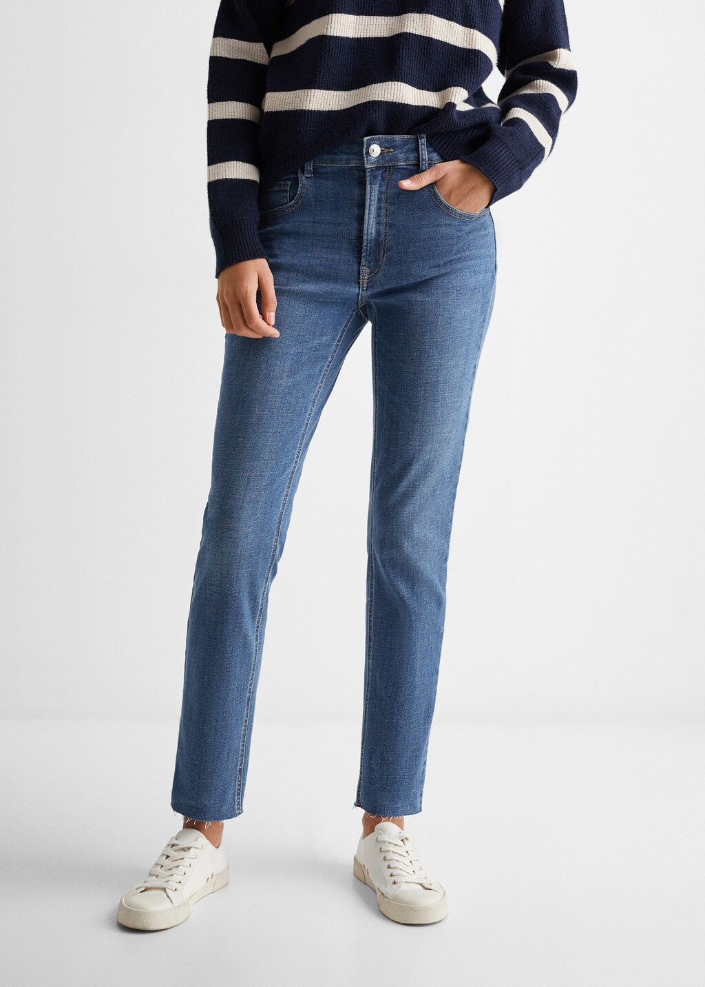 MANGO TEEN Jeans skinny azul medio CH Chica