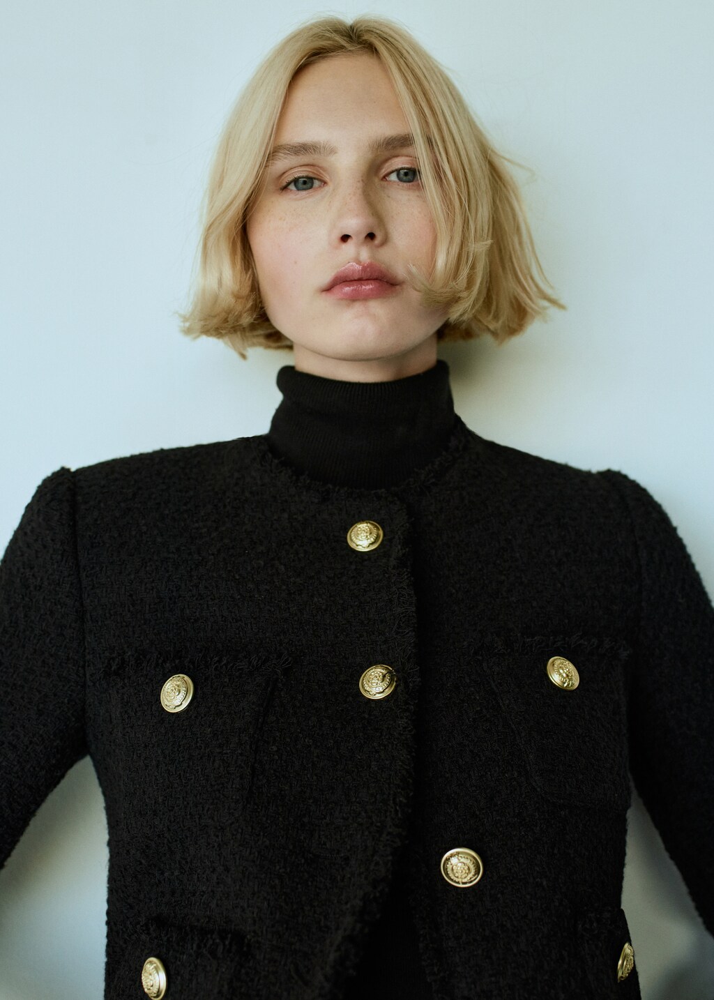 Pocket tweed jacket - Women | MANGO Gibraltar Pocket tweed jacket - Women | MANGO Gibraltar