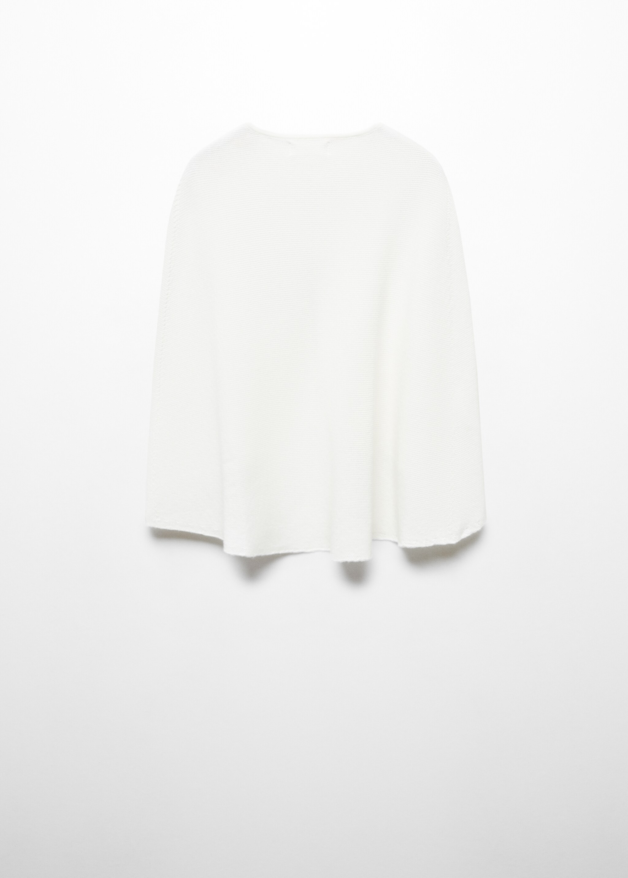 Cotton knit cape - Reverse of the article