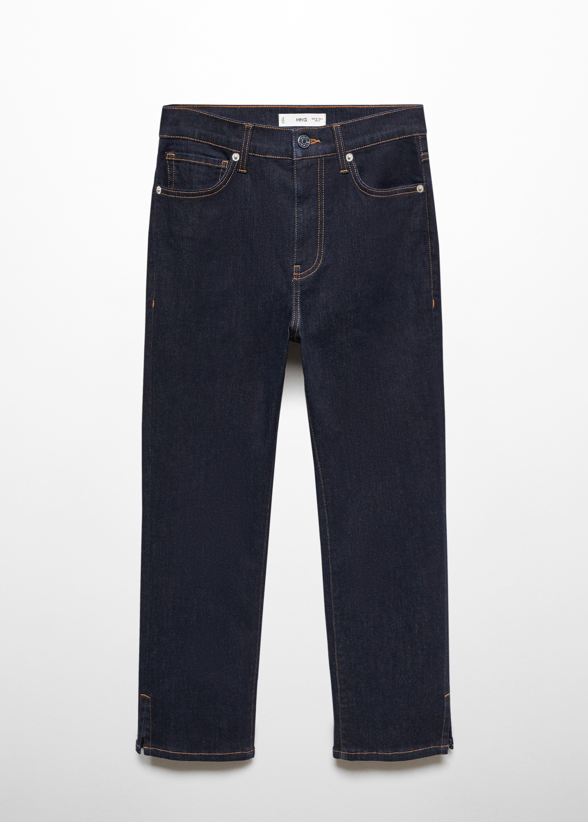 Capri jeans met zijsplit - Artikel zonder model