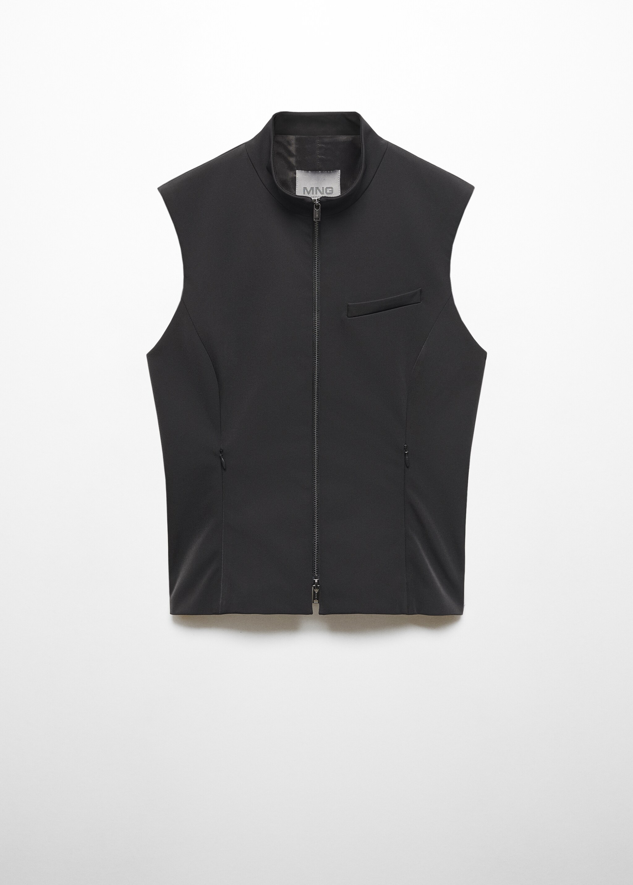 Zipper fitted vest - Article without model