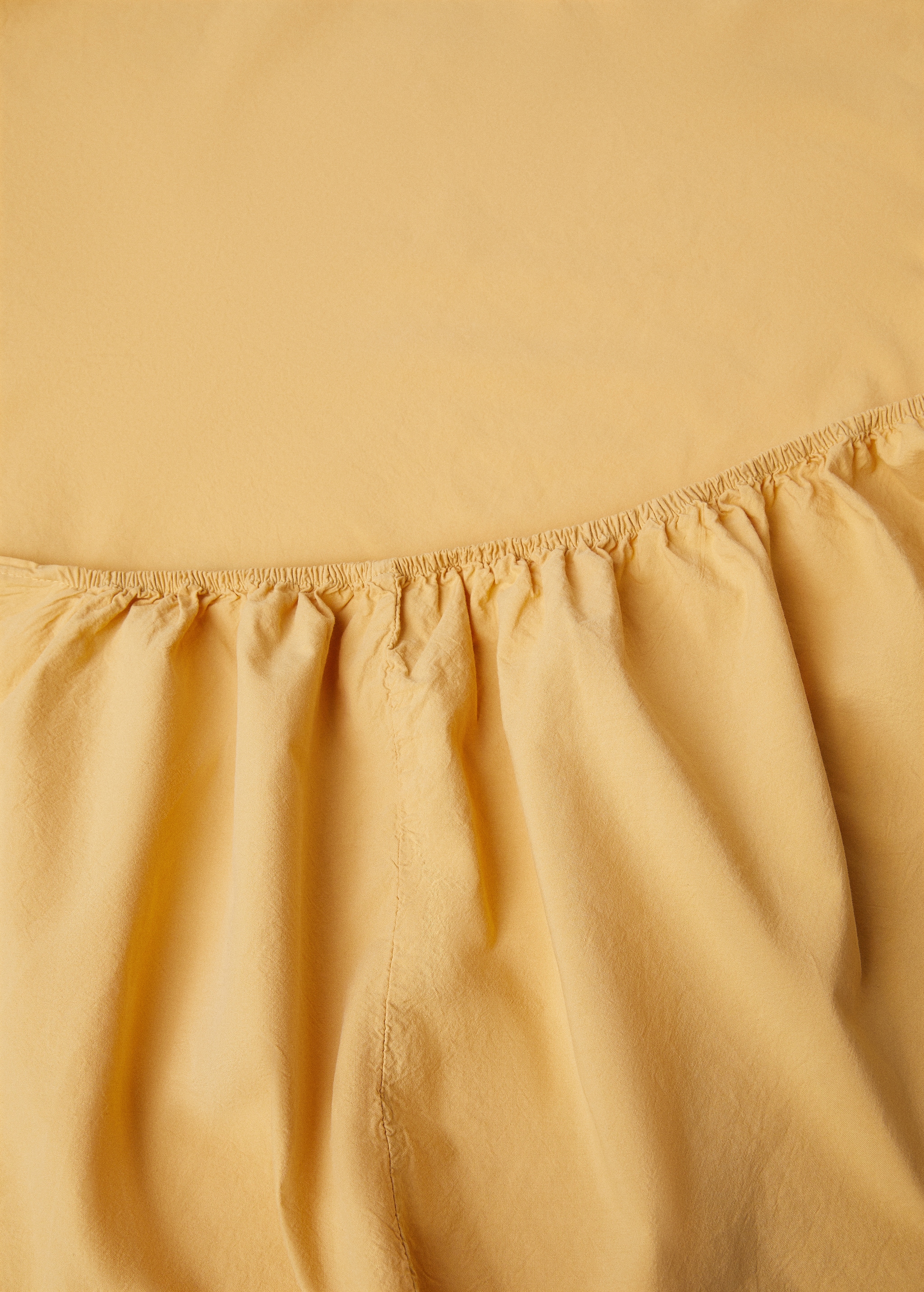 Washed cotton fitted sheet for king bed - Details of the article 2