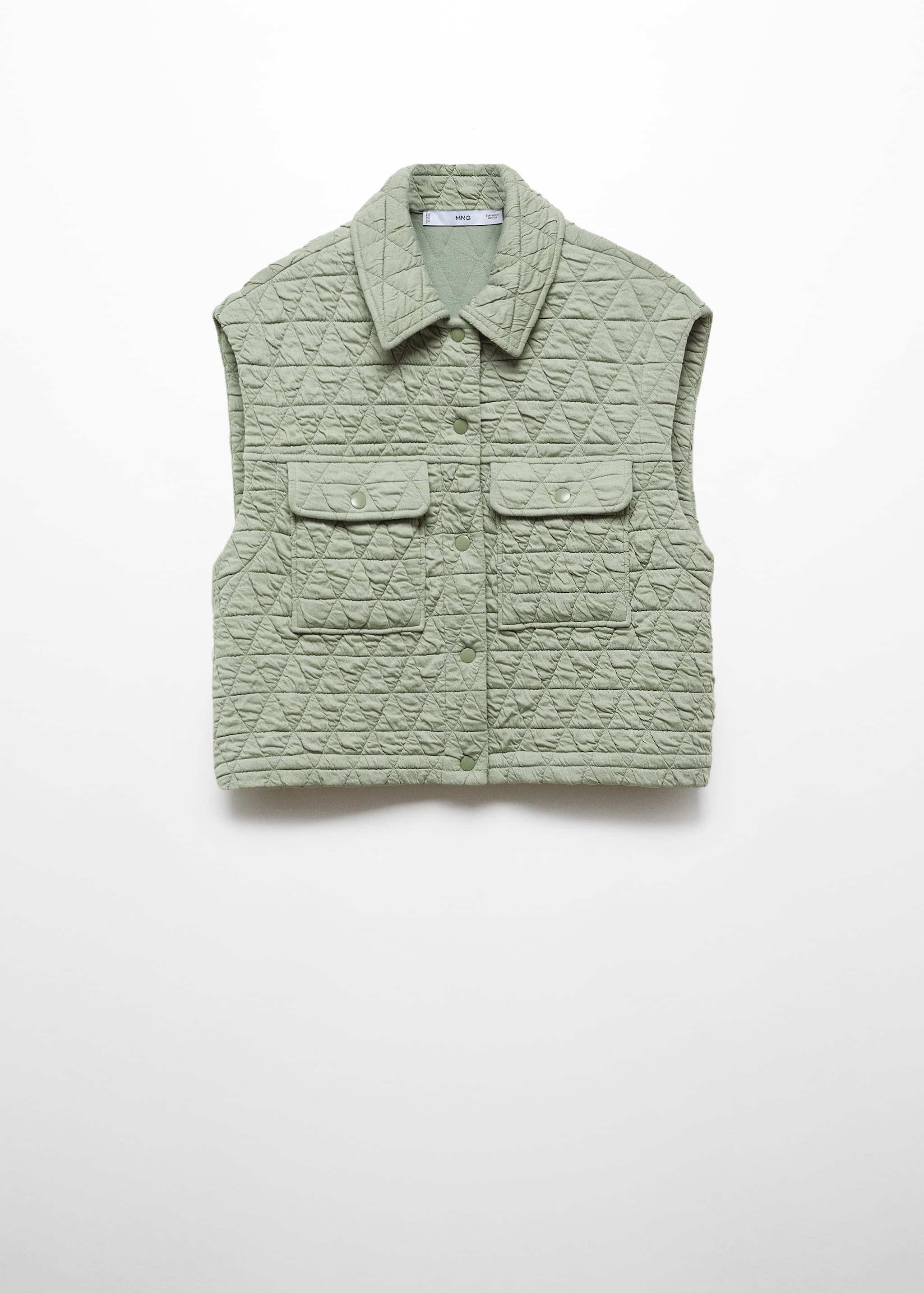 Quilted gilet with buttons - Article without model