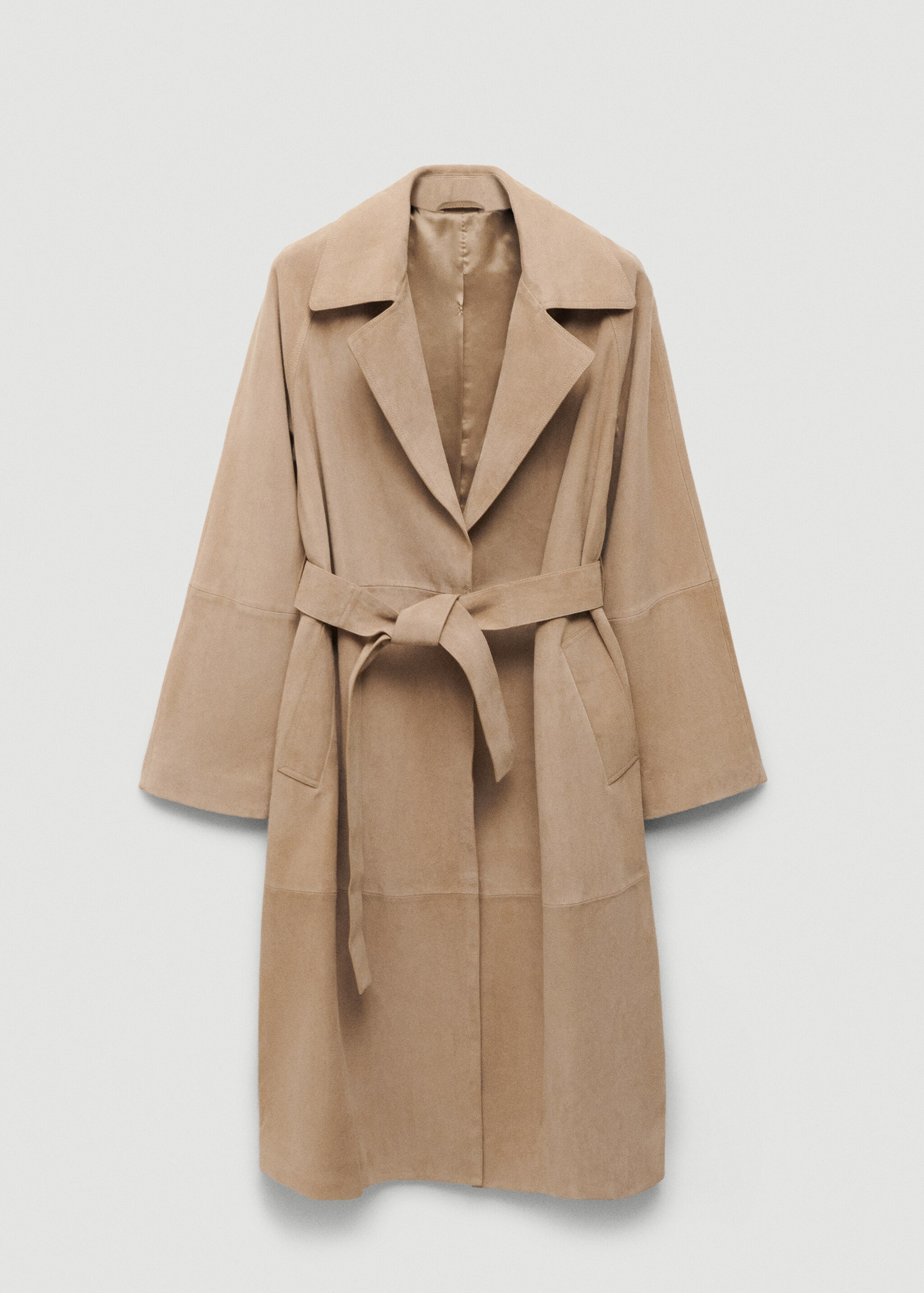 100% suede trench coat - Article without model