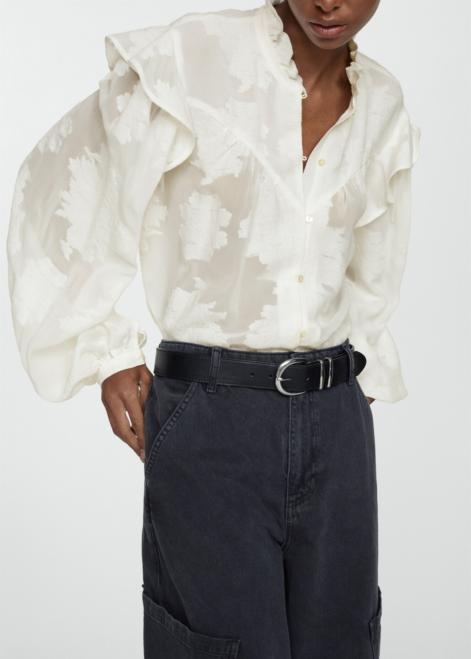 Floral embroidery blouse - Details of the article 6