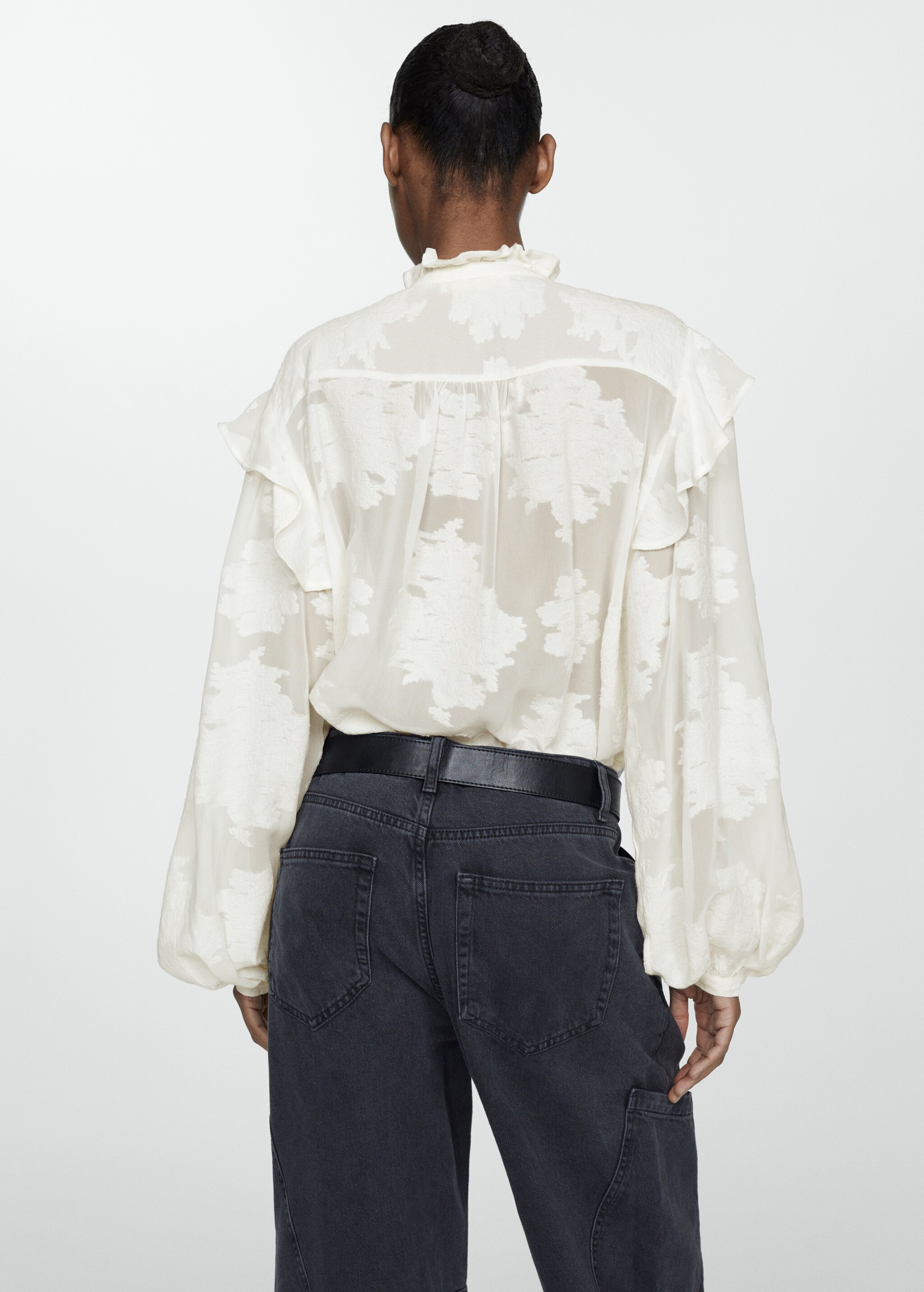 Floral embroidery blouse - Reverse of the article