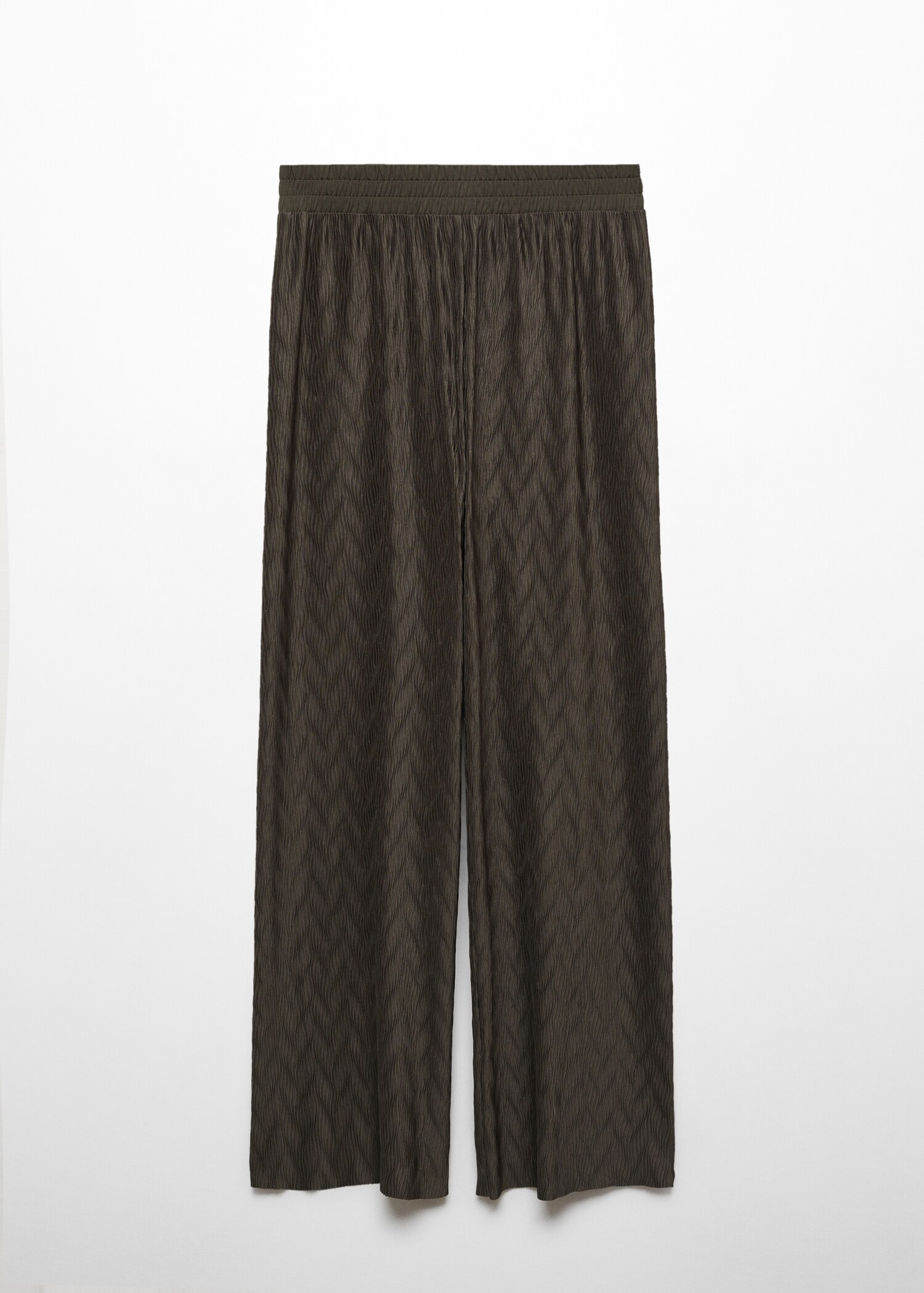 Textured wideleg pants - Article without model